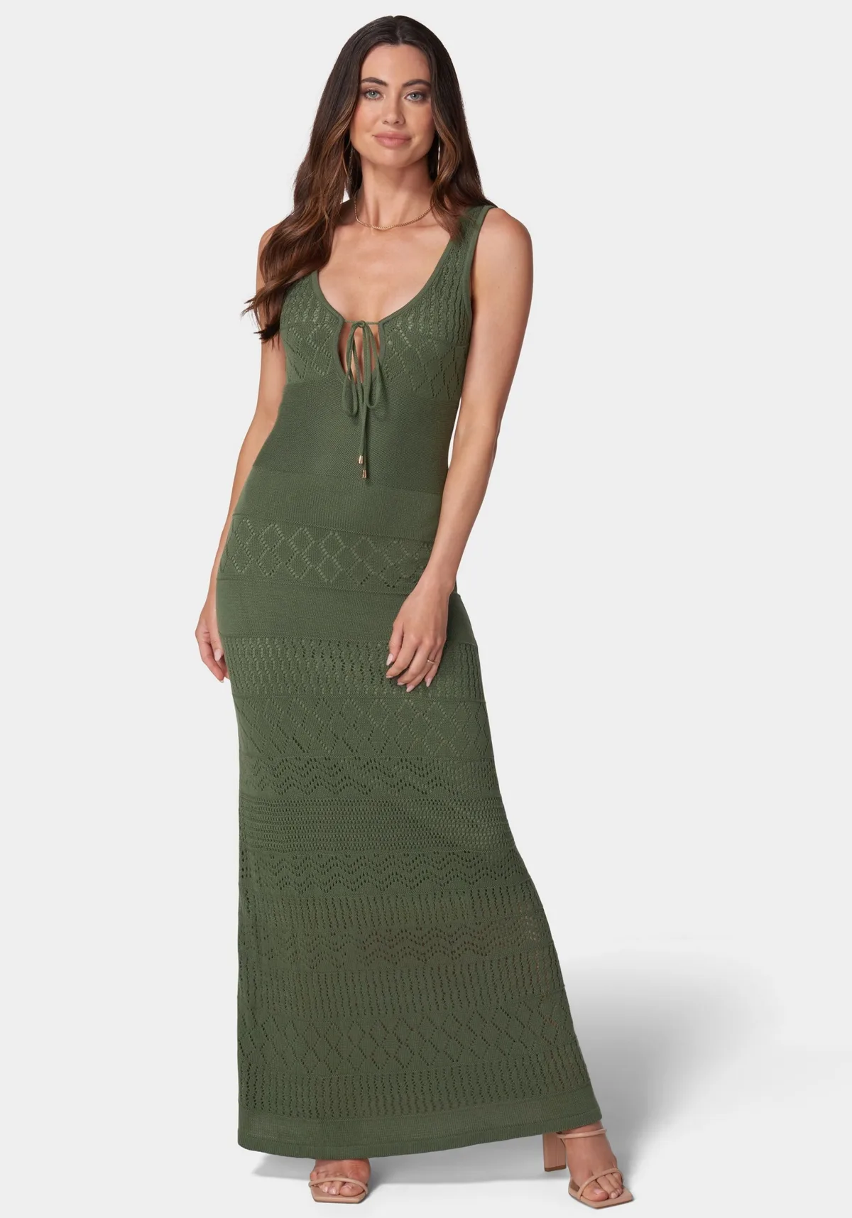 Crochet Maxi Tank Dress by Bebe