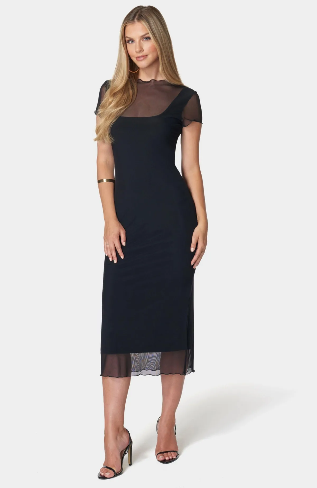 Mesh T-Shirt Dress by Bebe