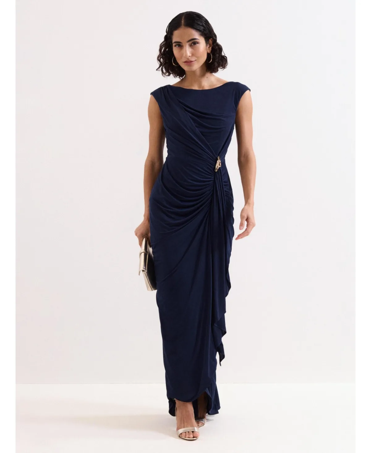 Donna Ruched Detail Maxi Dress by Phase Eight
