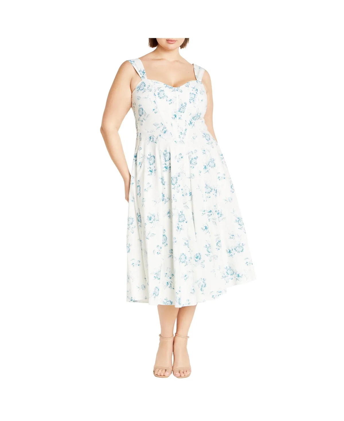 Marylou Print Dress by City Chic