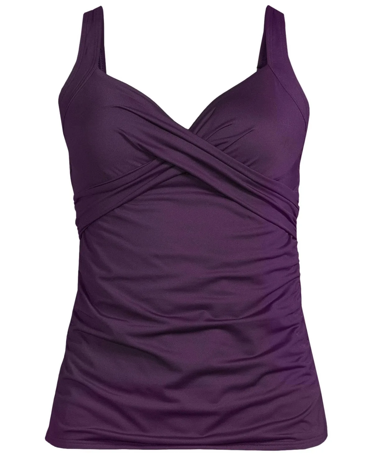 Sweetheart Wrap Underwire Tankini Top by Lands' End