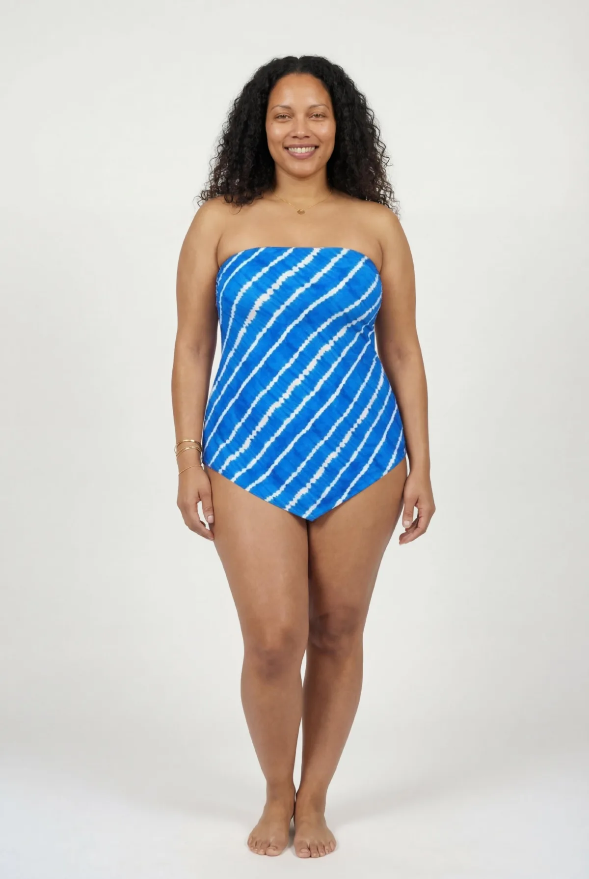 Longer Length Scarf Bandeau Tankini Top by Swimsuits For All