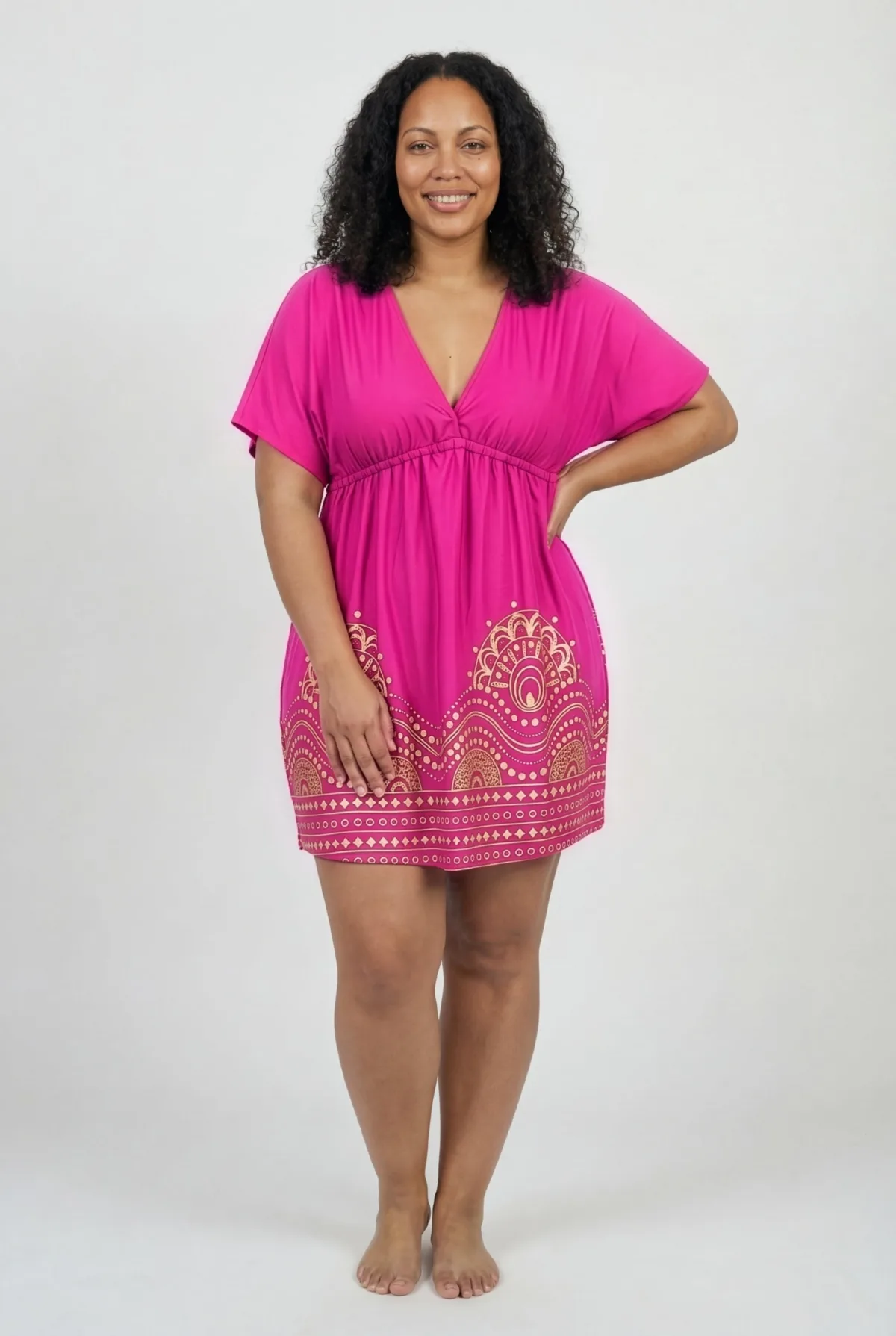 Kate V-Neck Cover Up Dress by Swimsuits For All