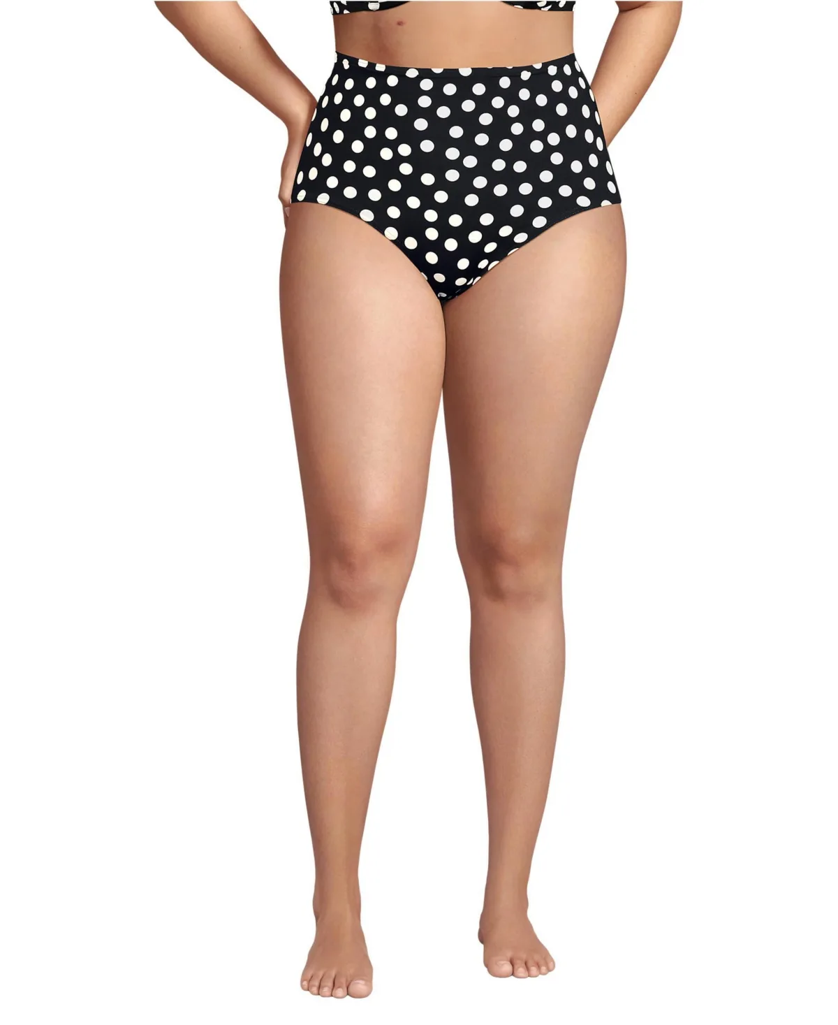 Sculpting Suit High Waisted Bikini Bottoms by Lands' End