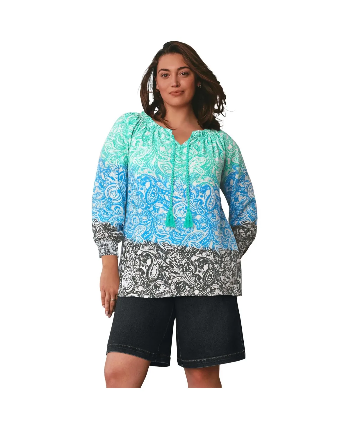 Butter Denim Bermuda Shorts by Avenue