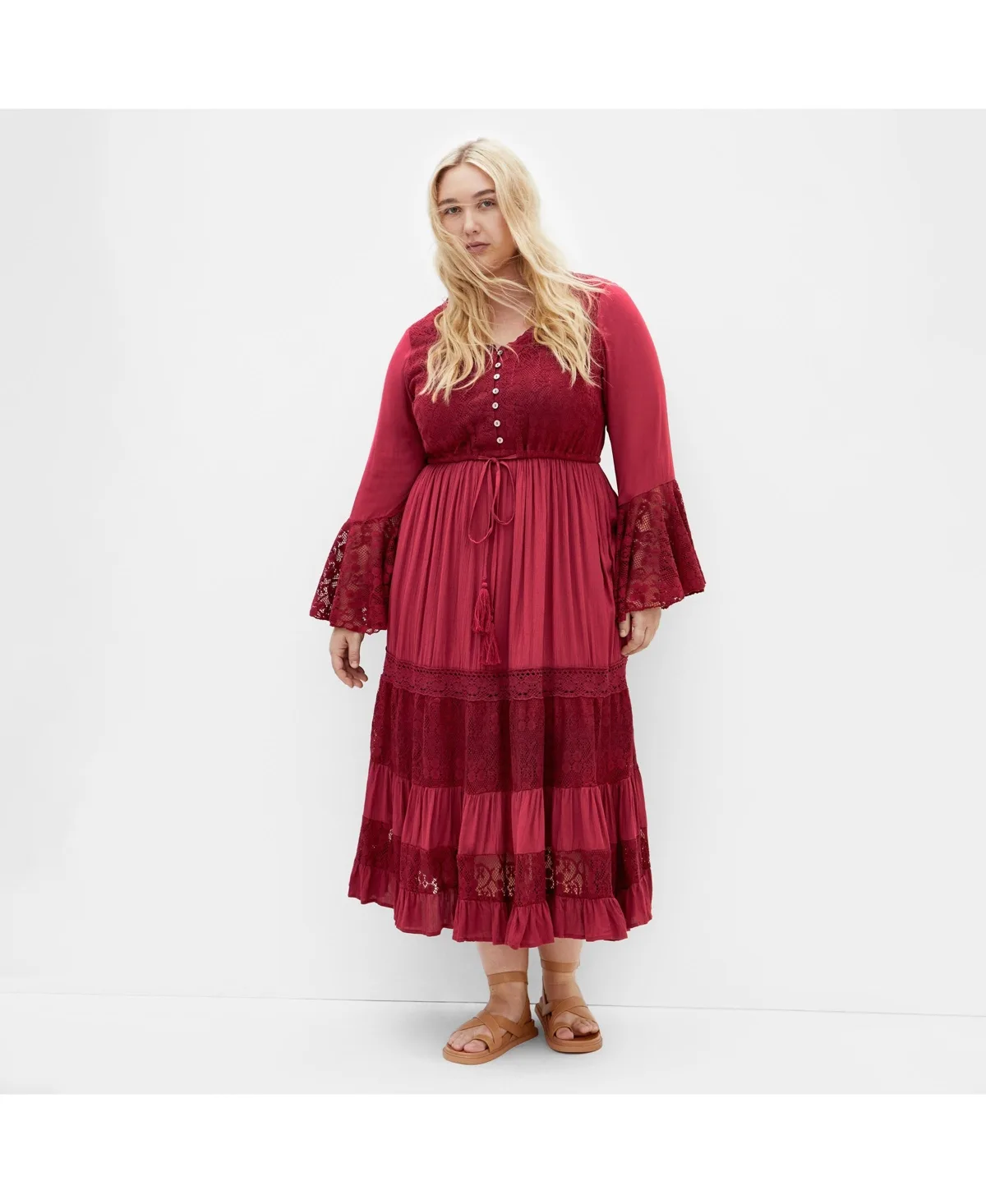 Tisha Lace Maxi Dress by City Chic