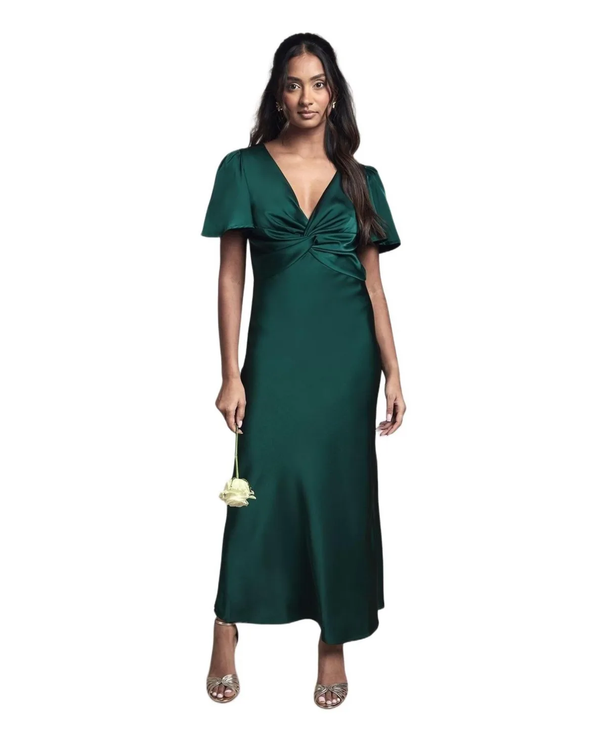 Satin Midi Bridesmaids Dress by Oasis