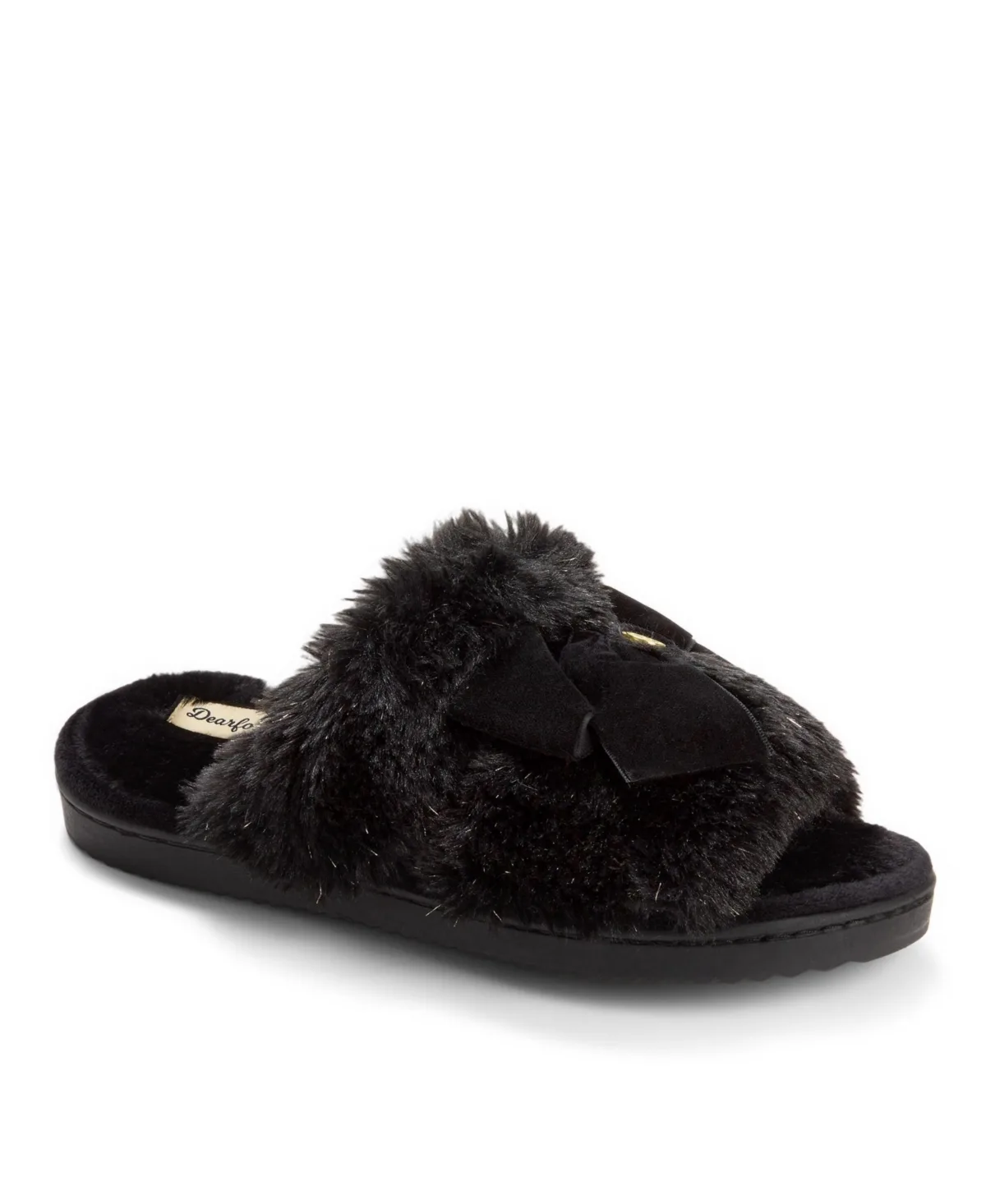 Bianca Pile Slide Slipper with Bow by Dearfoams