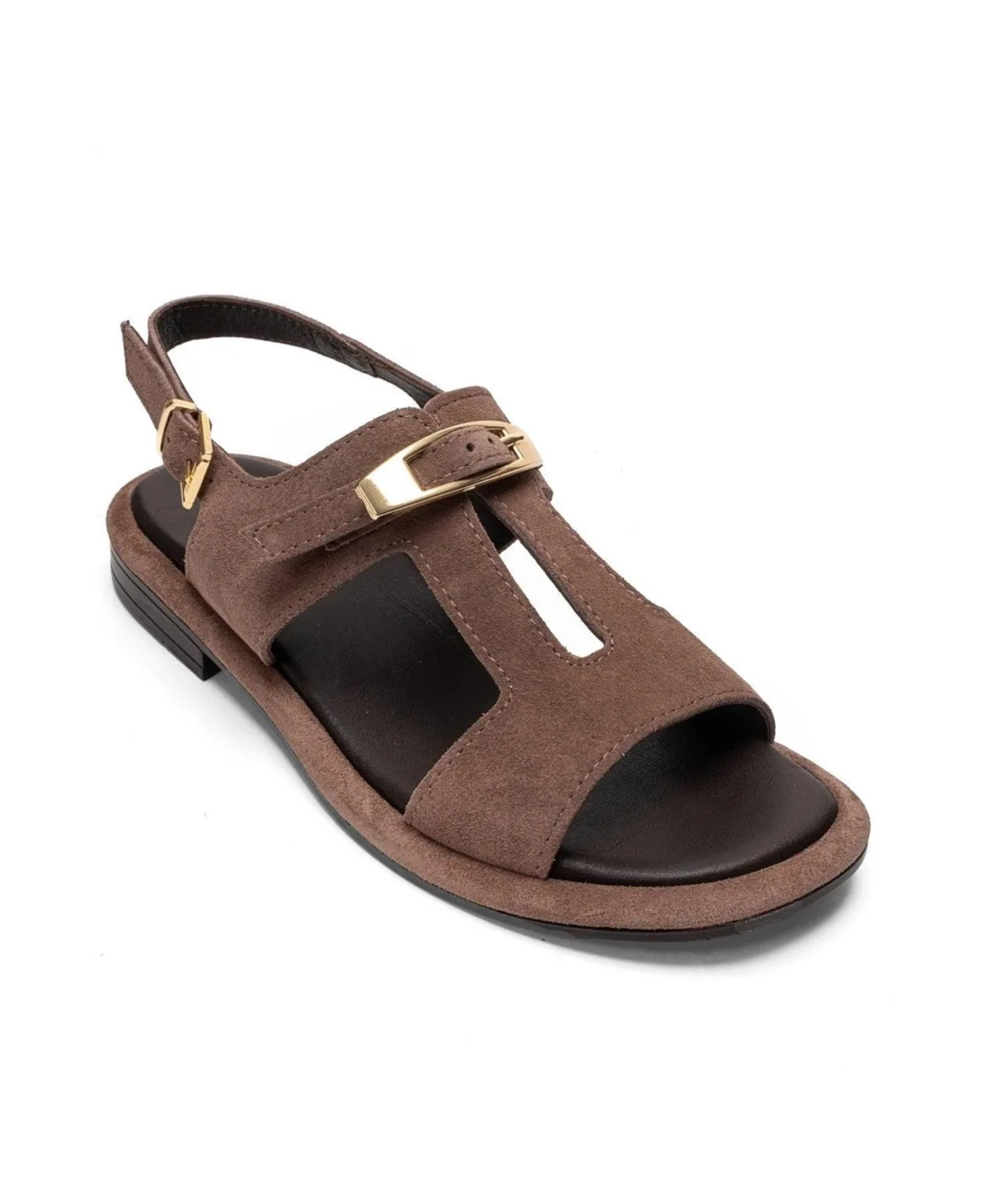 Auren Leather Buckle Sandal by Forever & Always Shoes