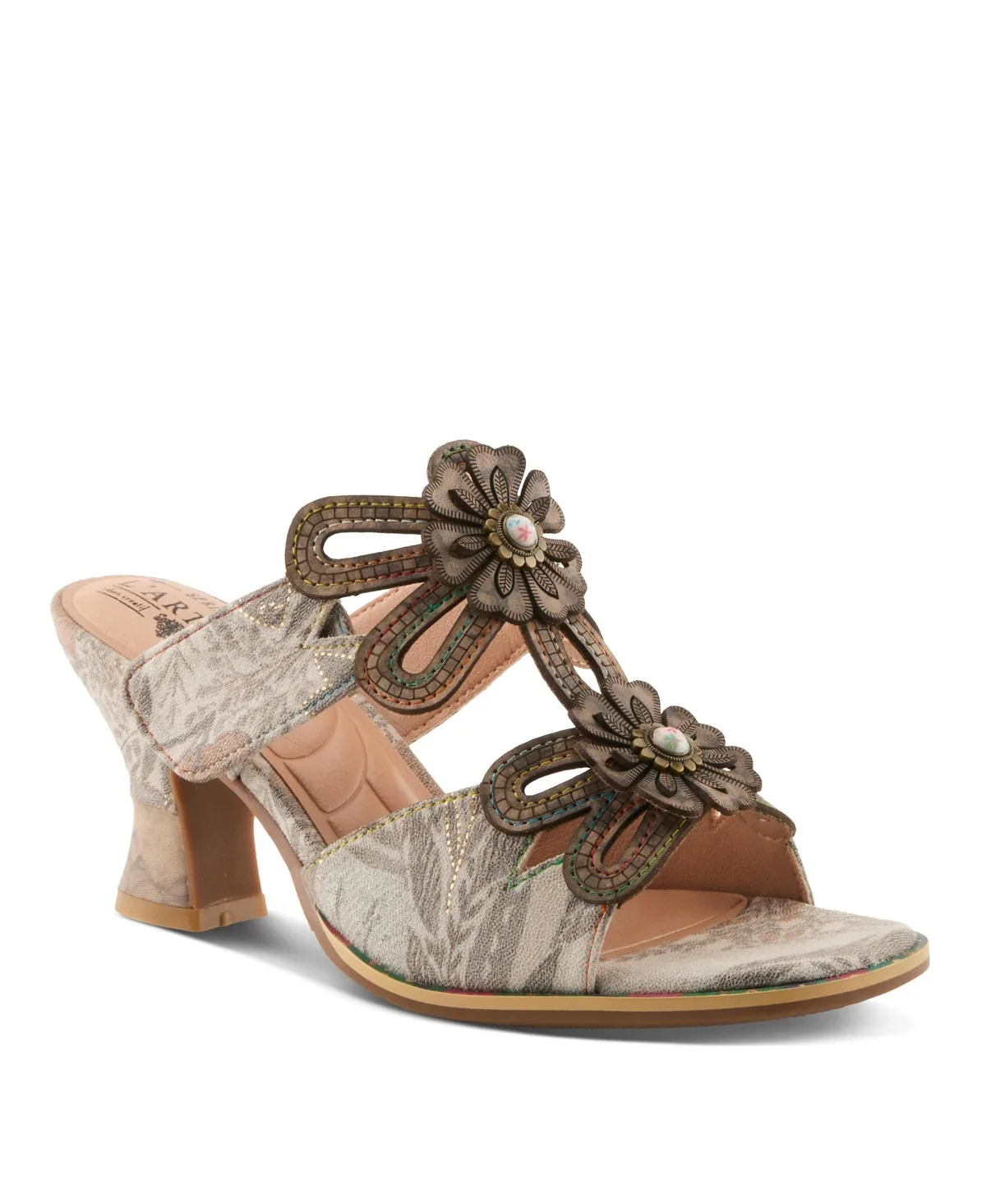 Alania-Garden Slide with Leather Upper by L'artiste
