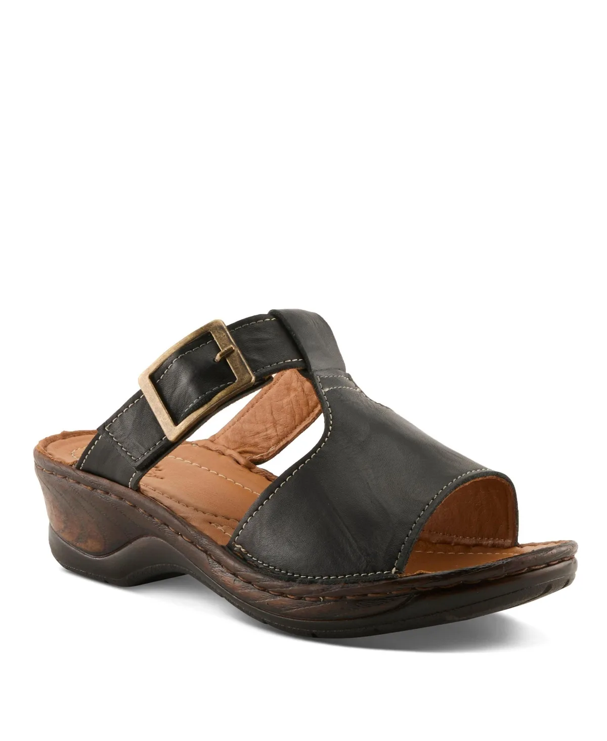 Saphique Slides with Cushioned Insole by Spring Step