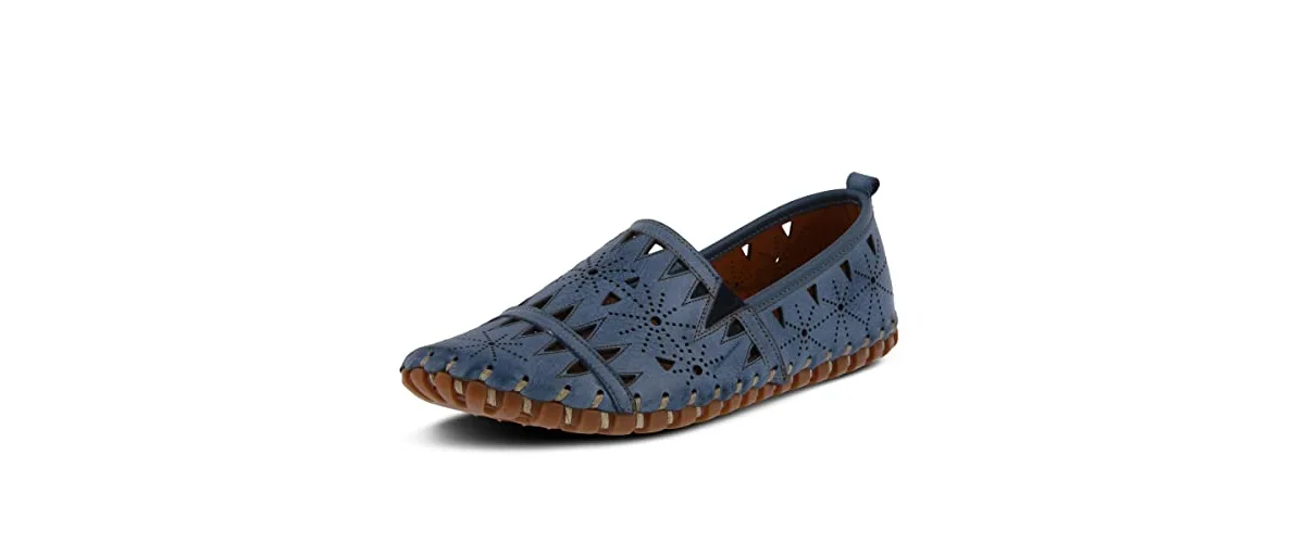 Fusaro Laser-Cut Leather Loafers with Removable Insole by Spring Step