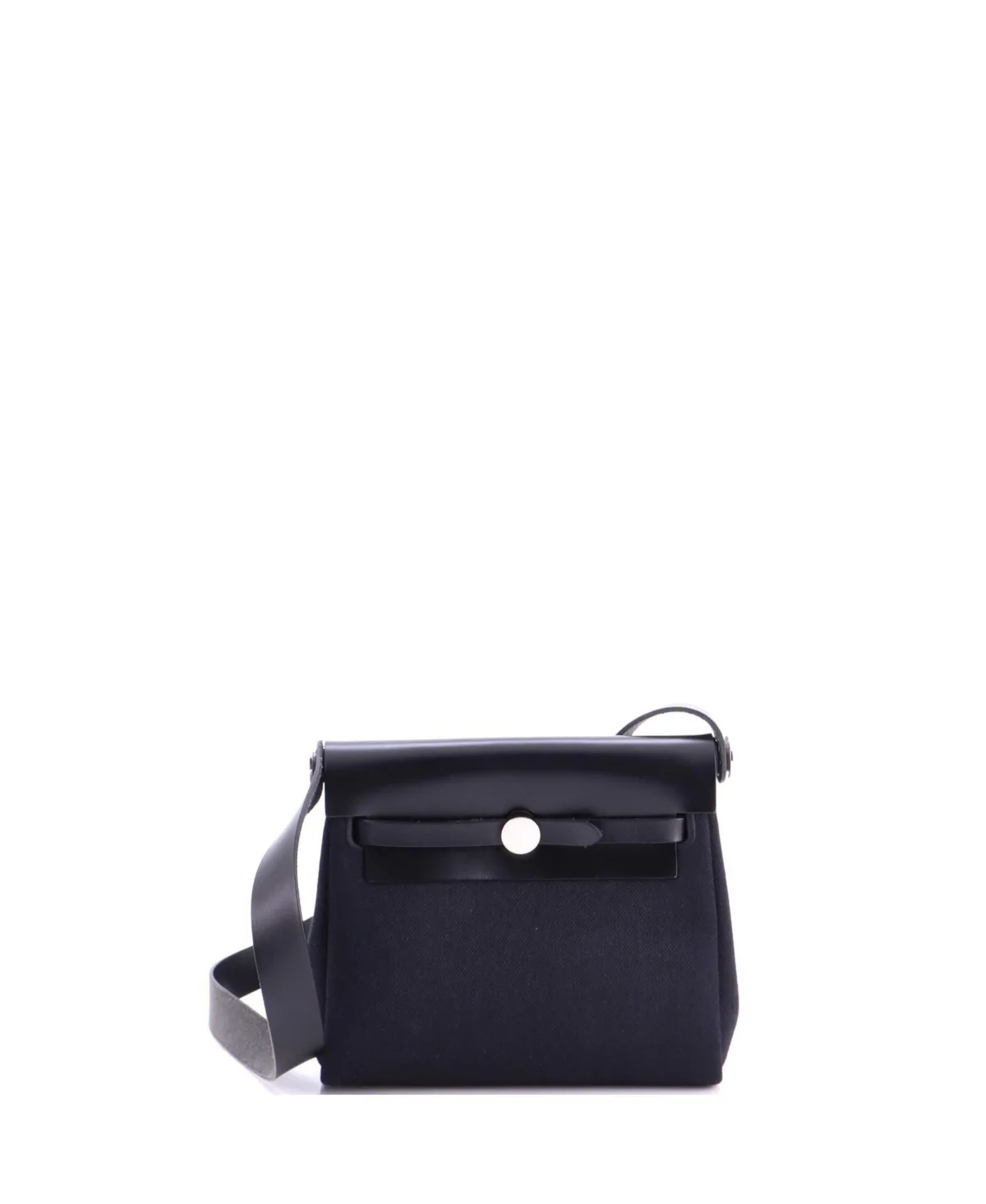 20 Herbag Zip Toile and Leather by Pre-owned Hermes