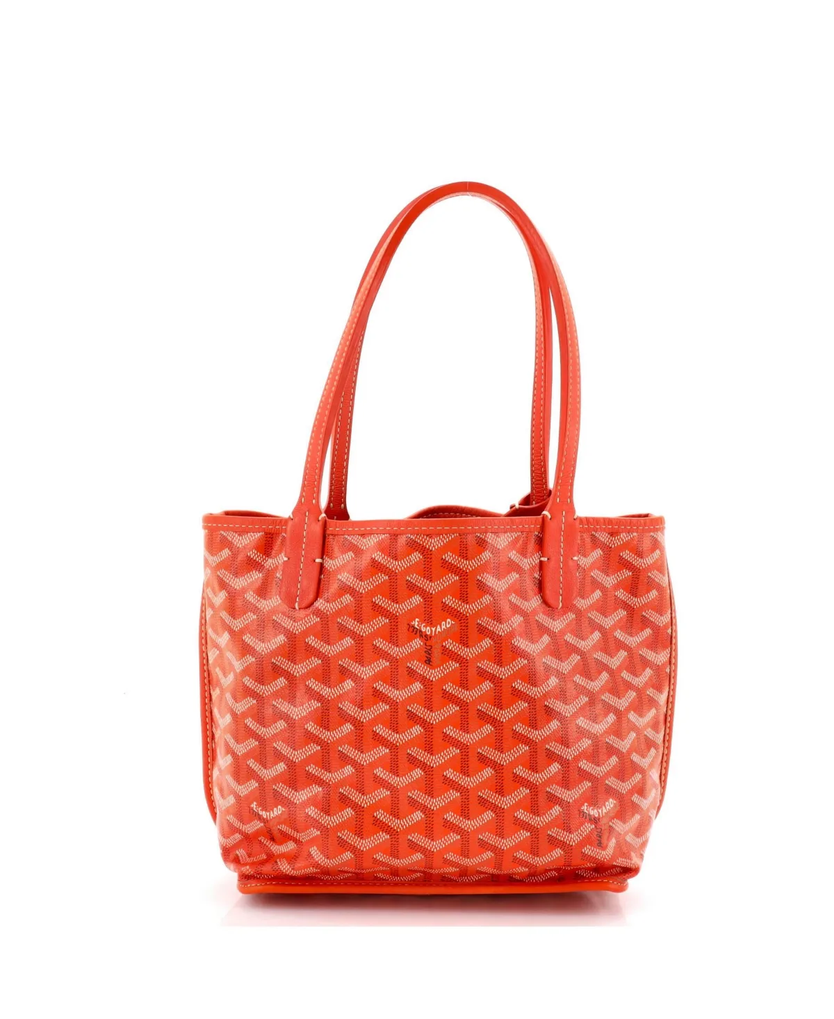 Mini Anjou Reversible Tote Coated Canvas by Pre-owned Goyard