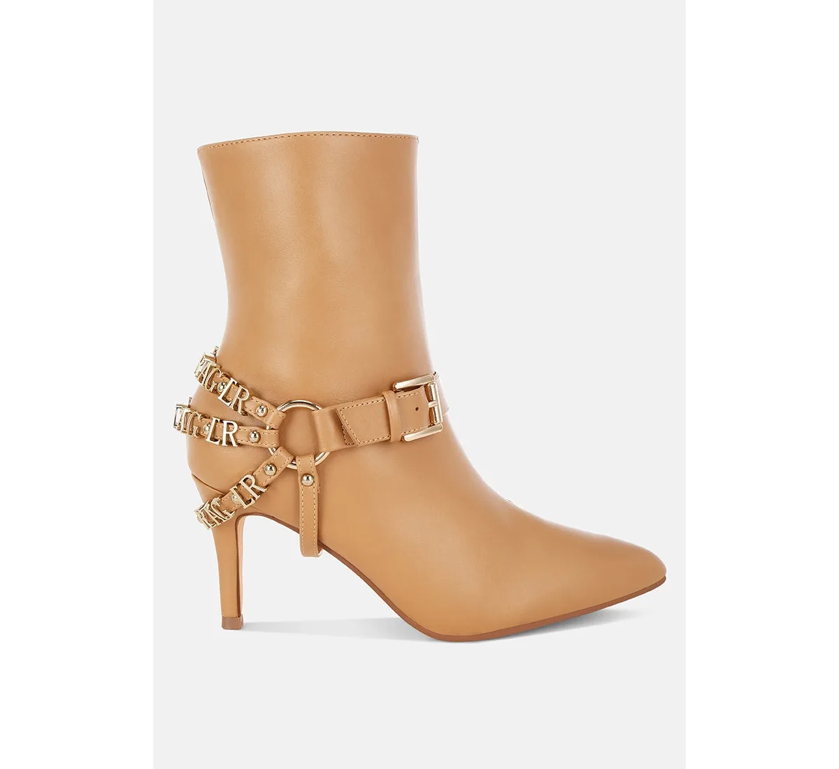 Nicene Harness Detail Stiletto Boots