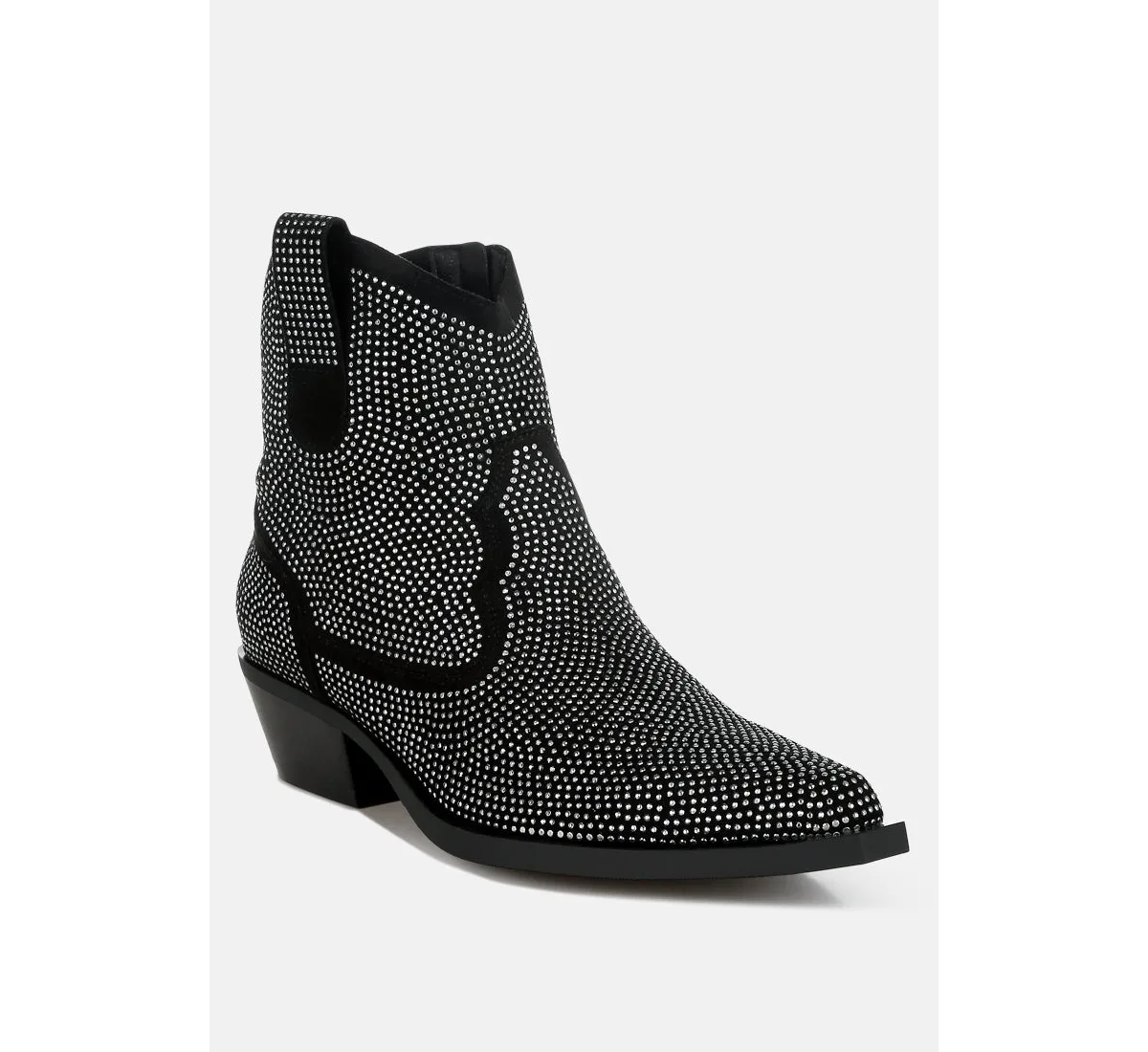Costello Rhinestones Embellished Cowboy Boots by Rag & Co