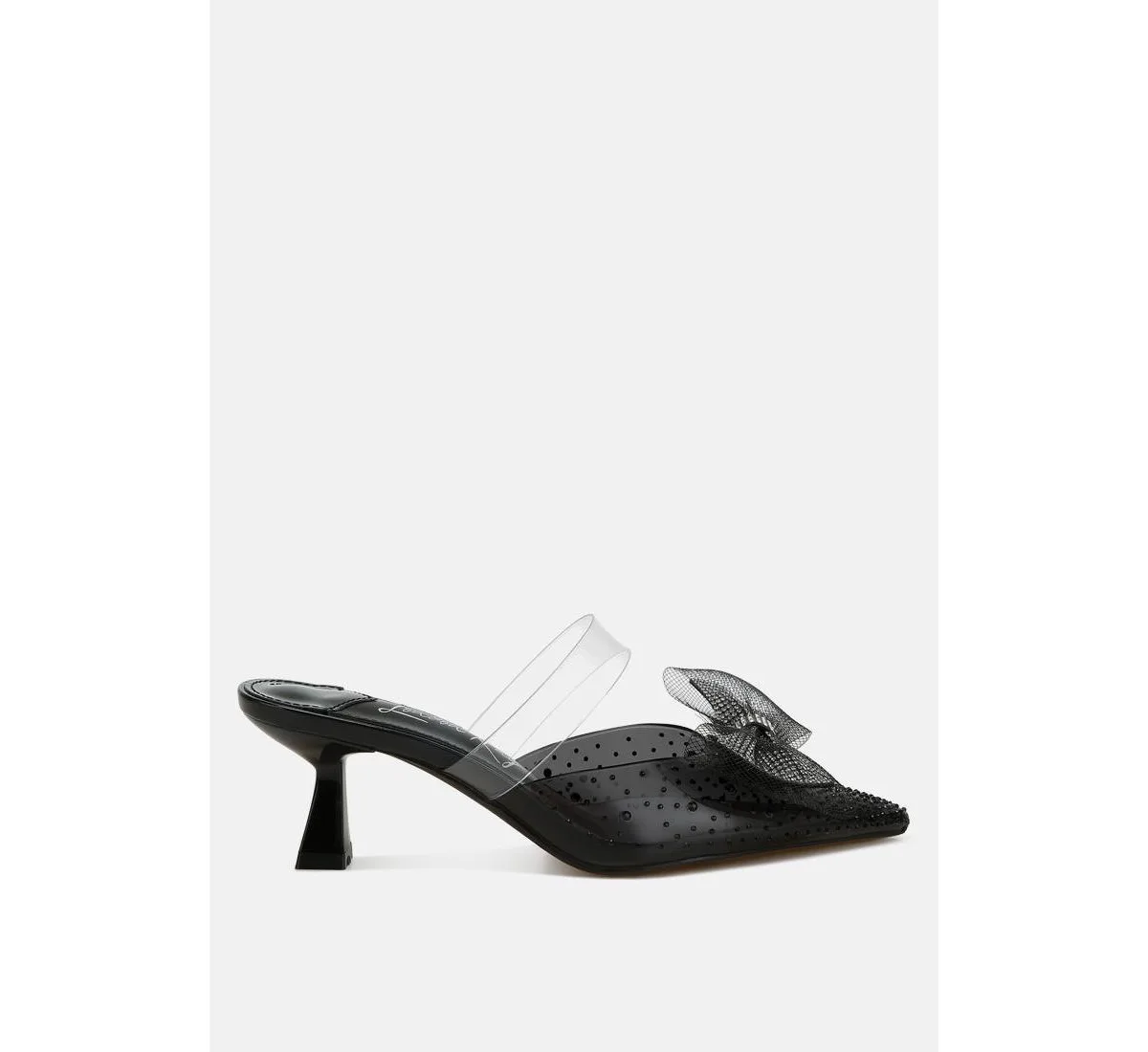 Freja Embellished Bow Kitten Heels by London Rag