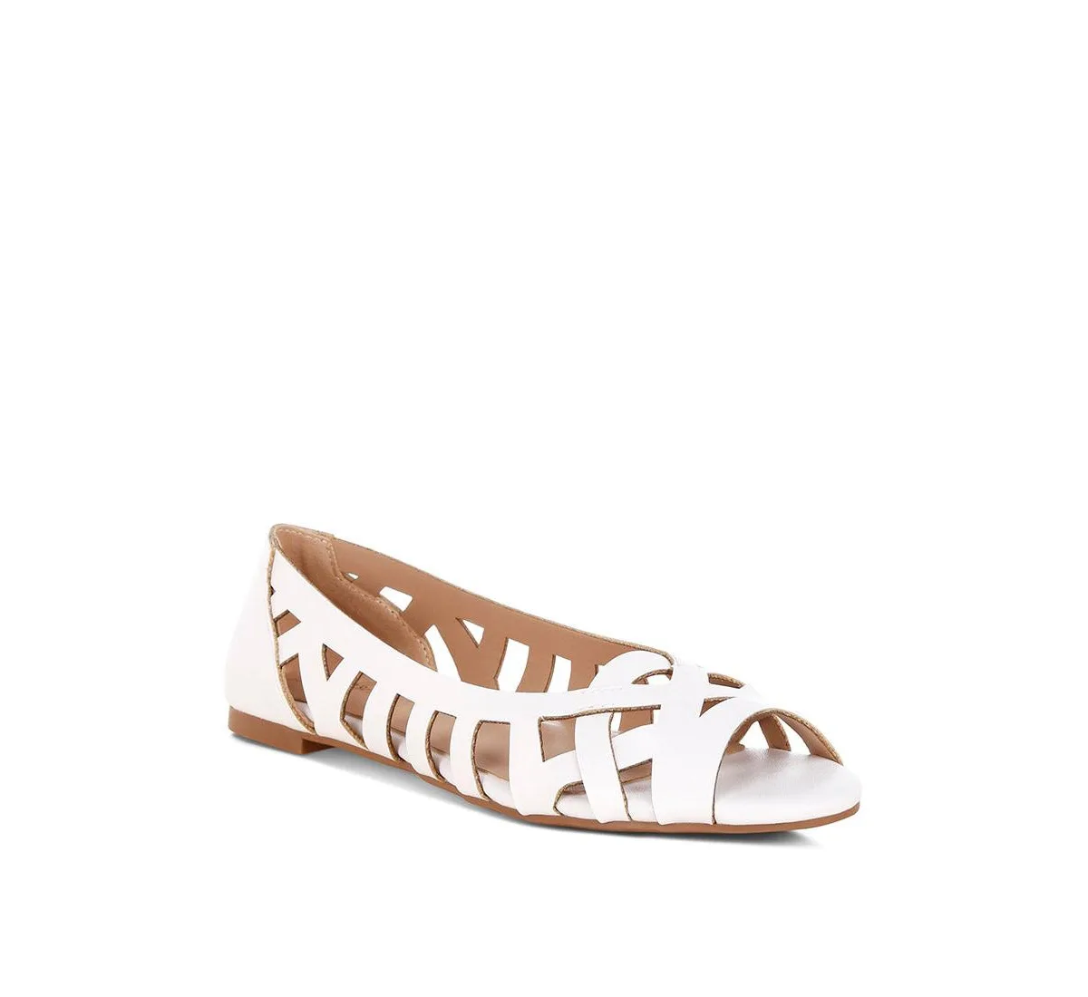 Moira Woven Peep Toe Flats by London Rag