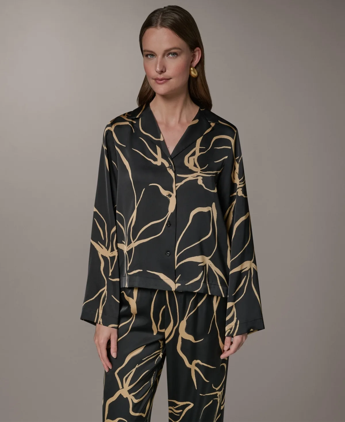 Button-Up Top by Donna Karan New York