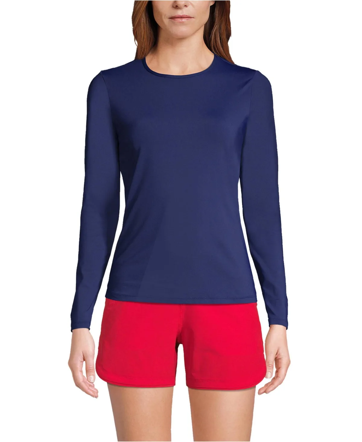 SunShade Upf 50 Long Sleeve Relaxed Rash Guard by Lands' End
