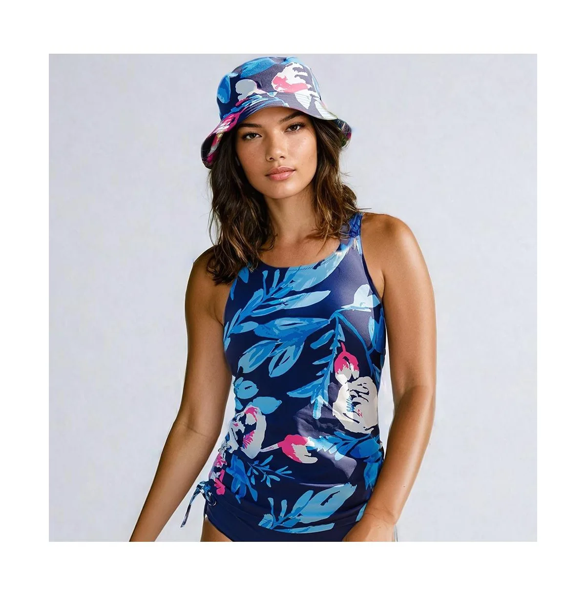 Maya Tankini Swim Top with Removable Cups by Calypsa