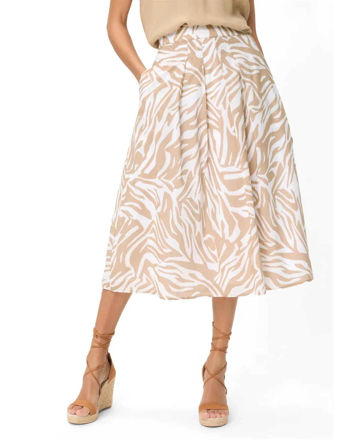 Neo Zebra A-Line Skirt