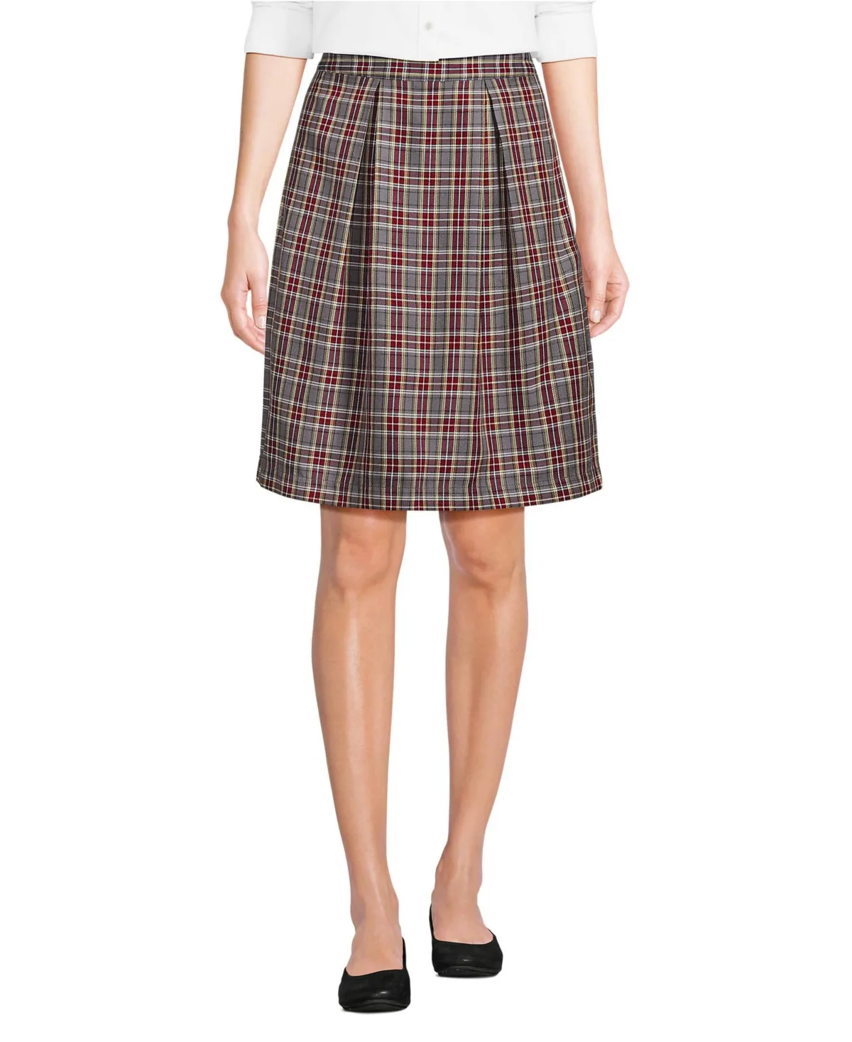 School Uniform Plaid Skort Top of Knee by Lands' End