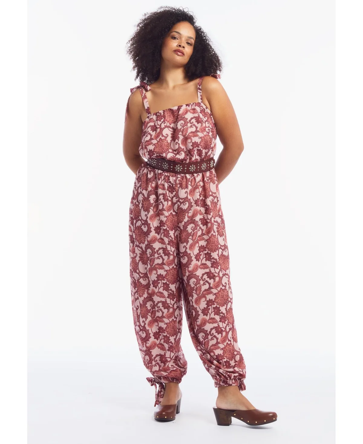 Crinkle Chiffon Jumpsuit by June & Vie