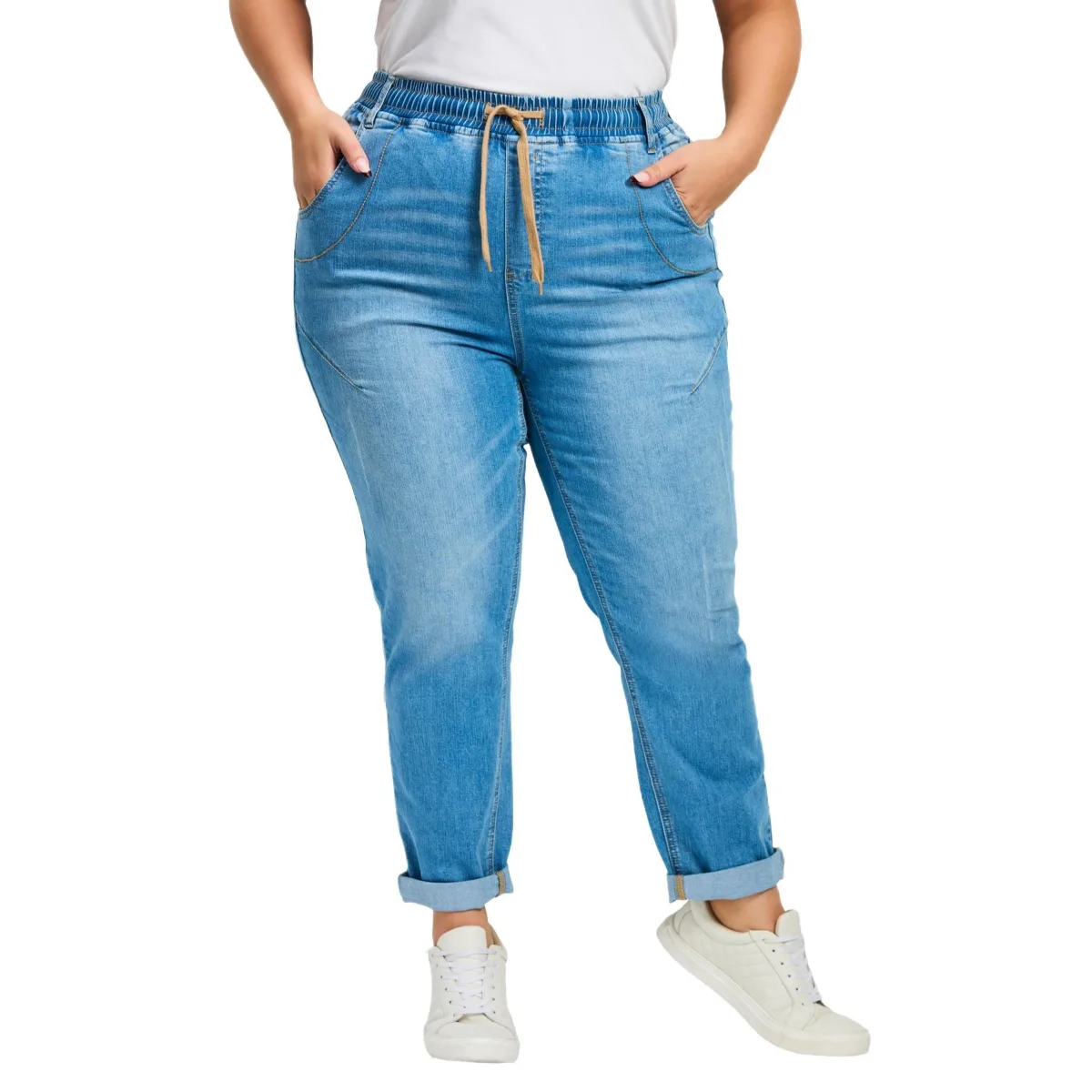 Taliah Denim Jogger by Avenue