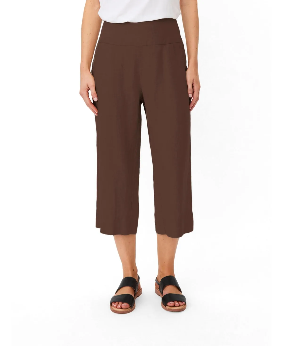 Mapallas Linen Cropped Trousers