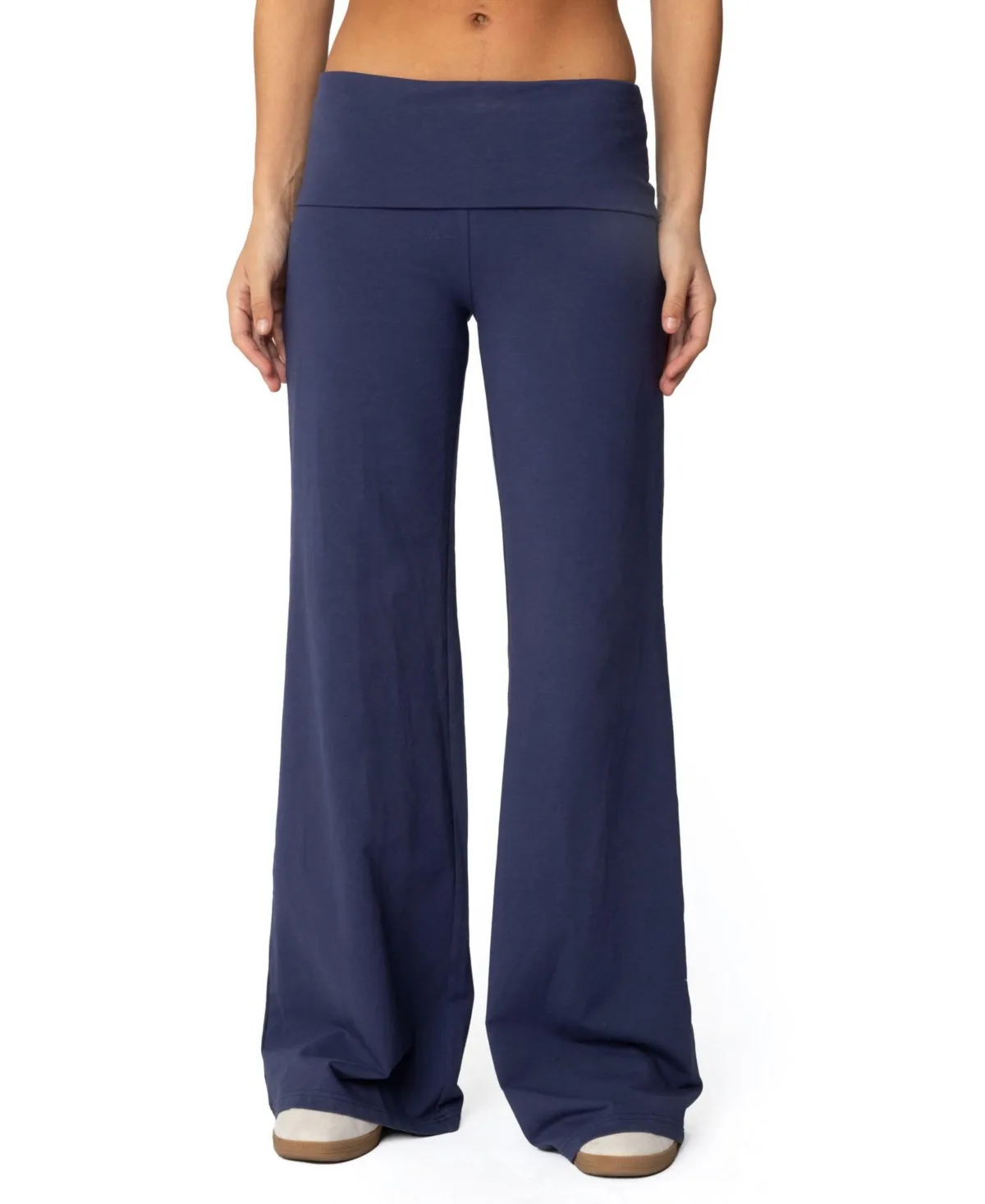 Wide Leg Foldover Pants by Edikted