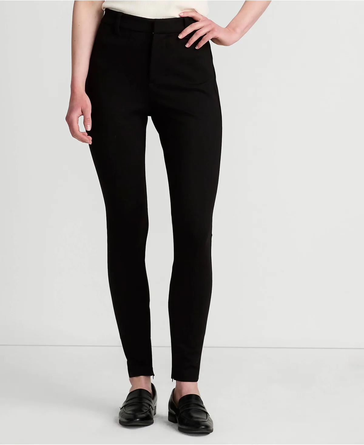 High Rise Ponte Polished Leggings