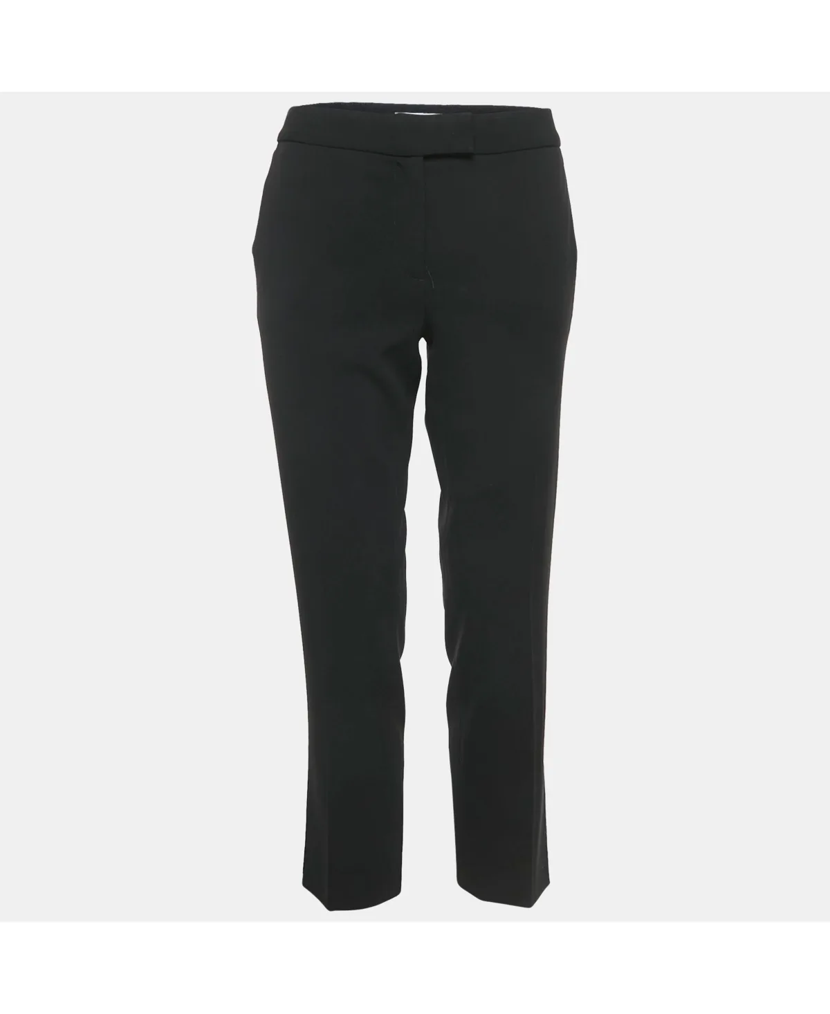 Cheap and Chic Black Crepe Formal Trousers by Pre-owned Moschino