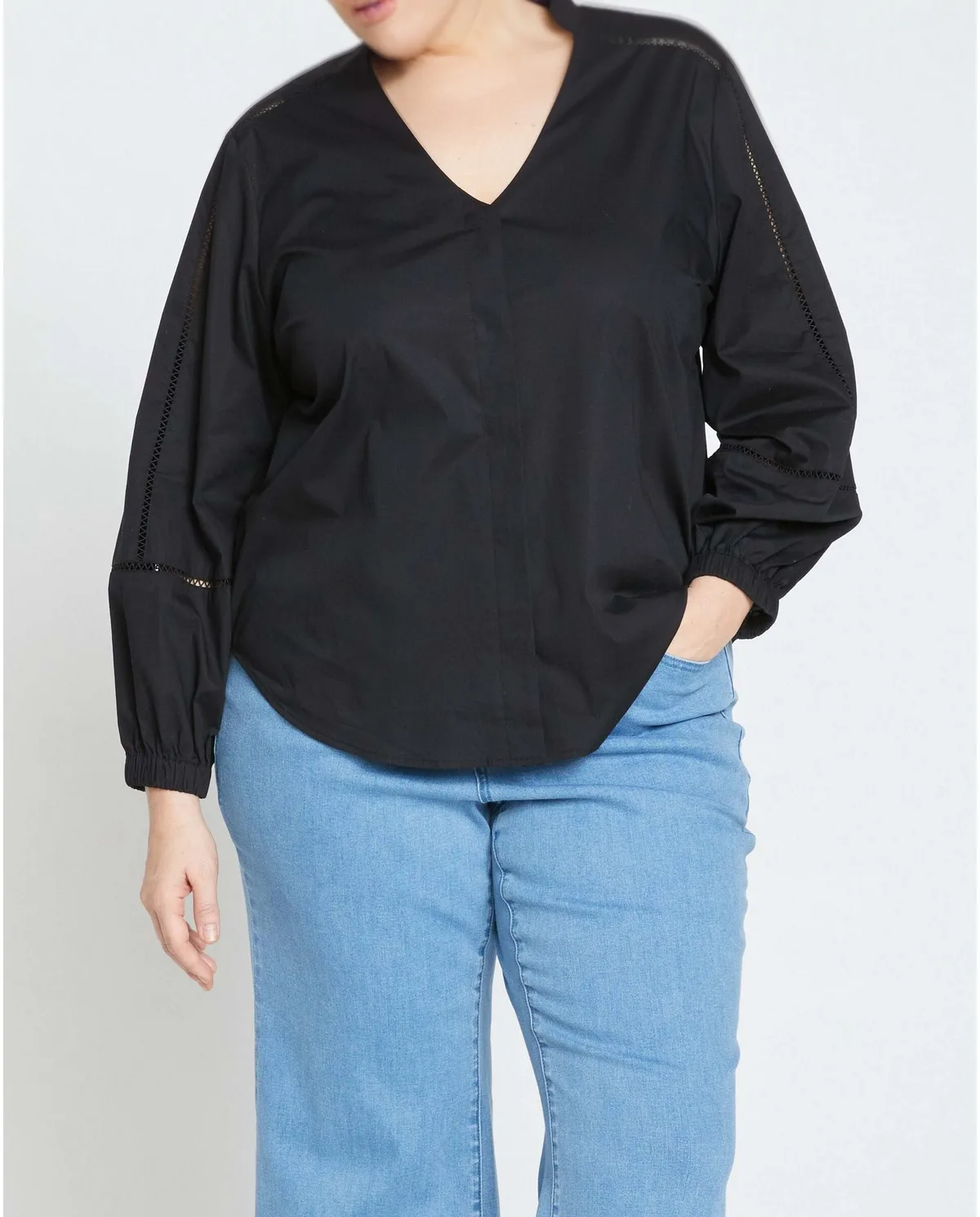 Saint-Honore Poplin Blouse by Universal Standard