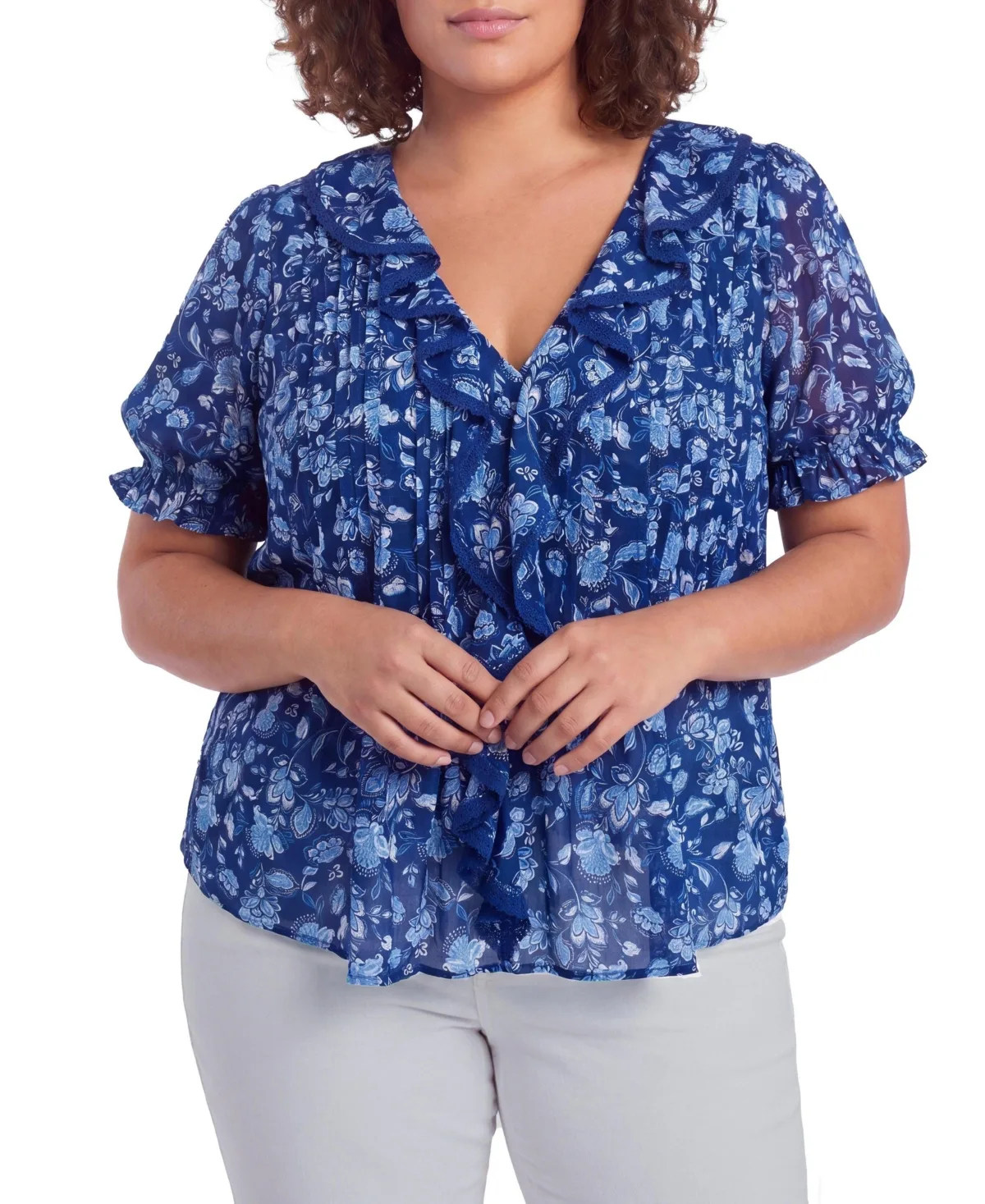 Belle Isle Ruffle Blouse by Torrid
