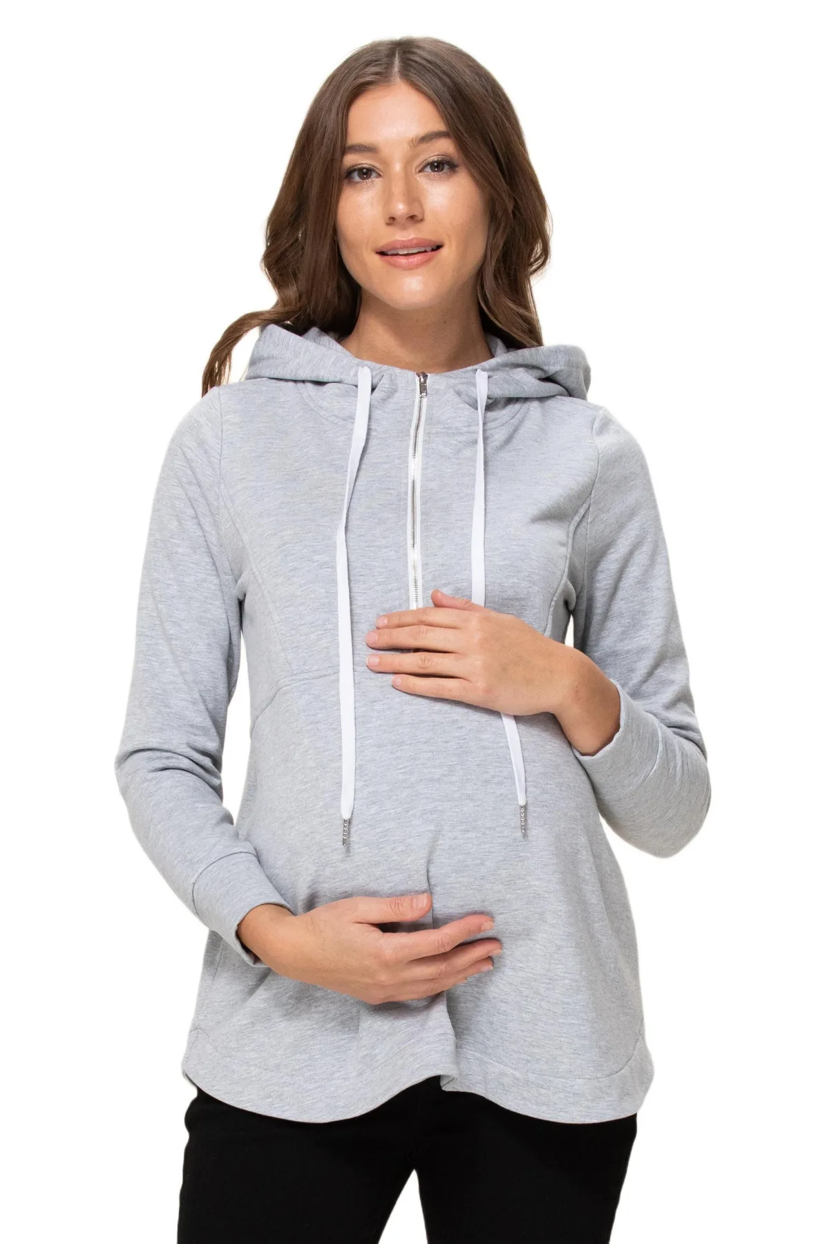 Half Zip Hoodie by Hello Miz