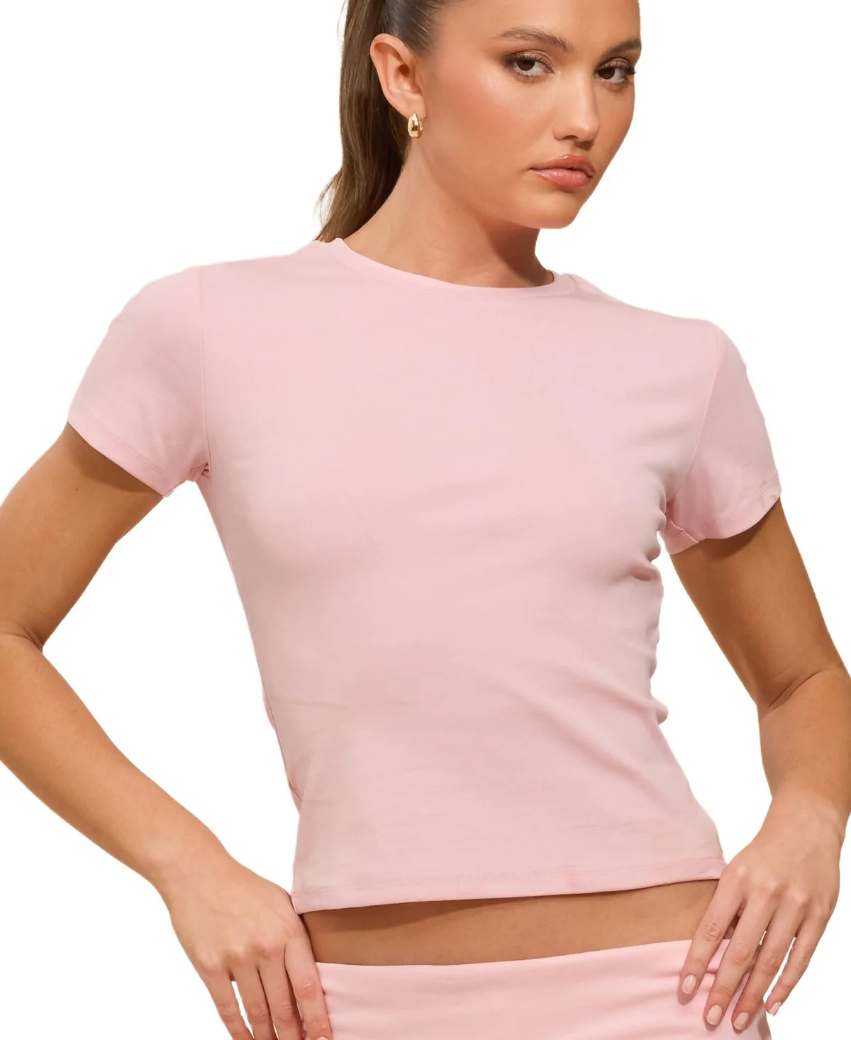 Emelia Fitted T-Shirt by Edikted