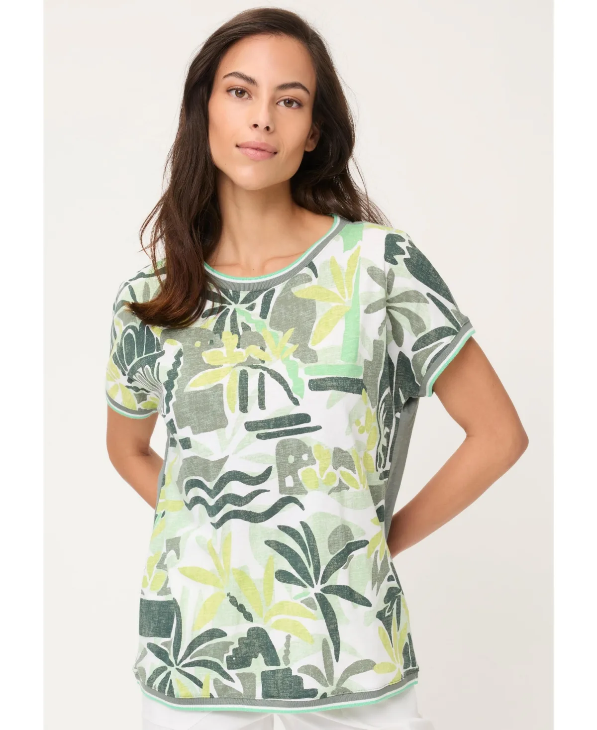 Safari Print T-Shirt by Olsen