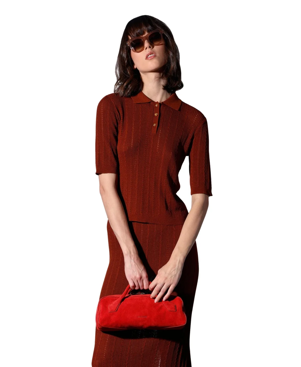 Preston Rope Rib Knit Henley Top by Walter Baker