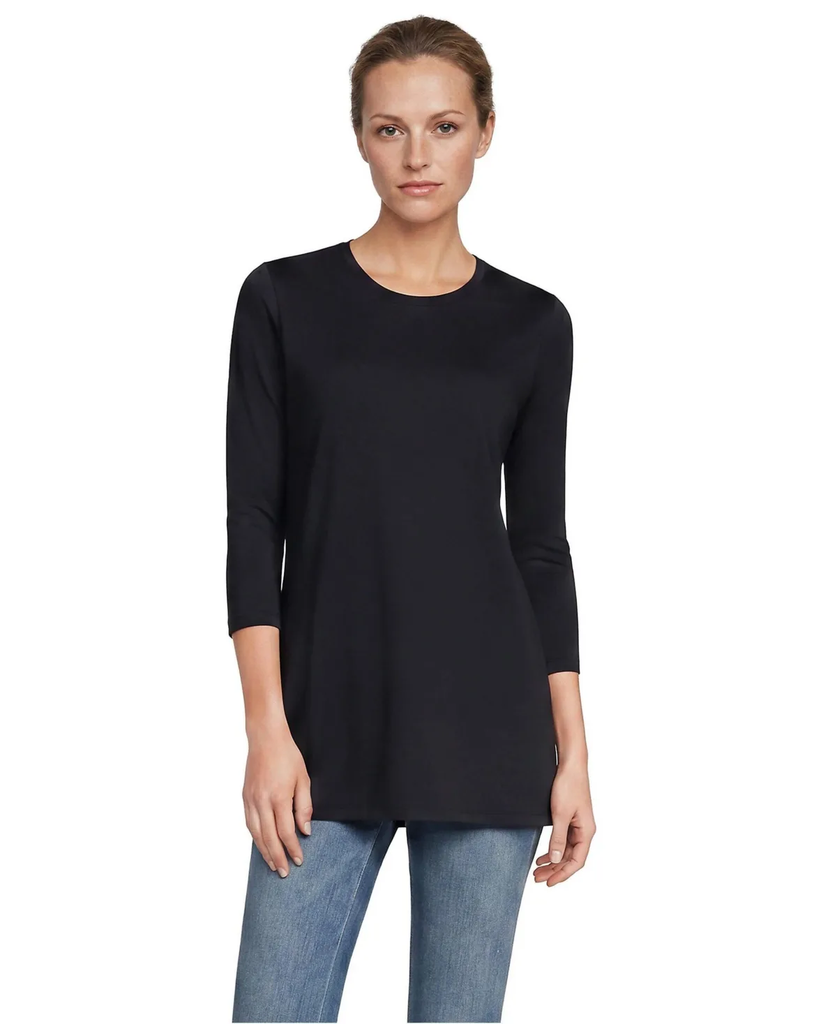 3/4 Sleeve Cotton Supima Tunic by Lands' End