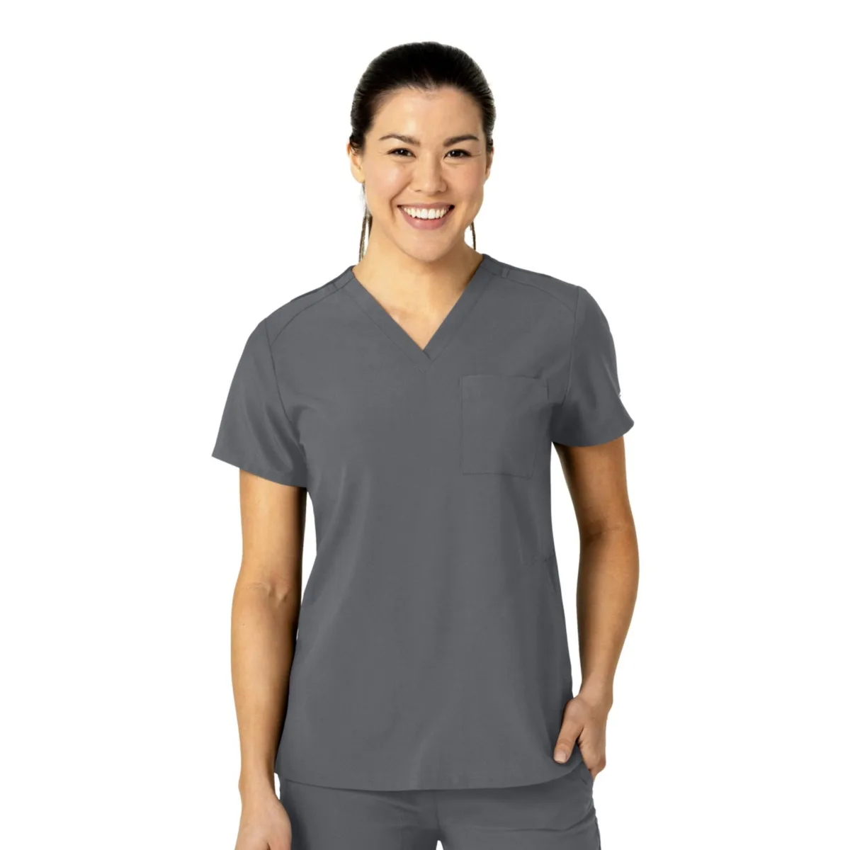 W123 Flex-n-Reach V-Neck Scrub Top by Wink