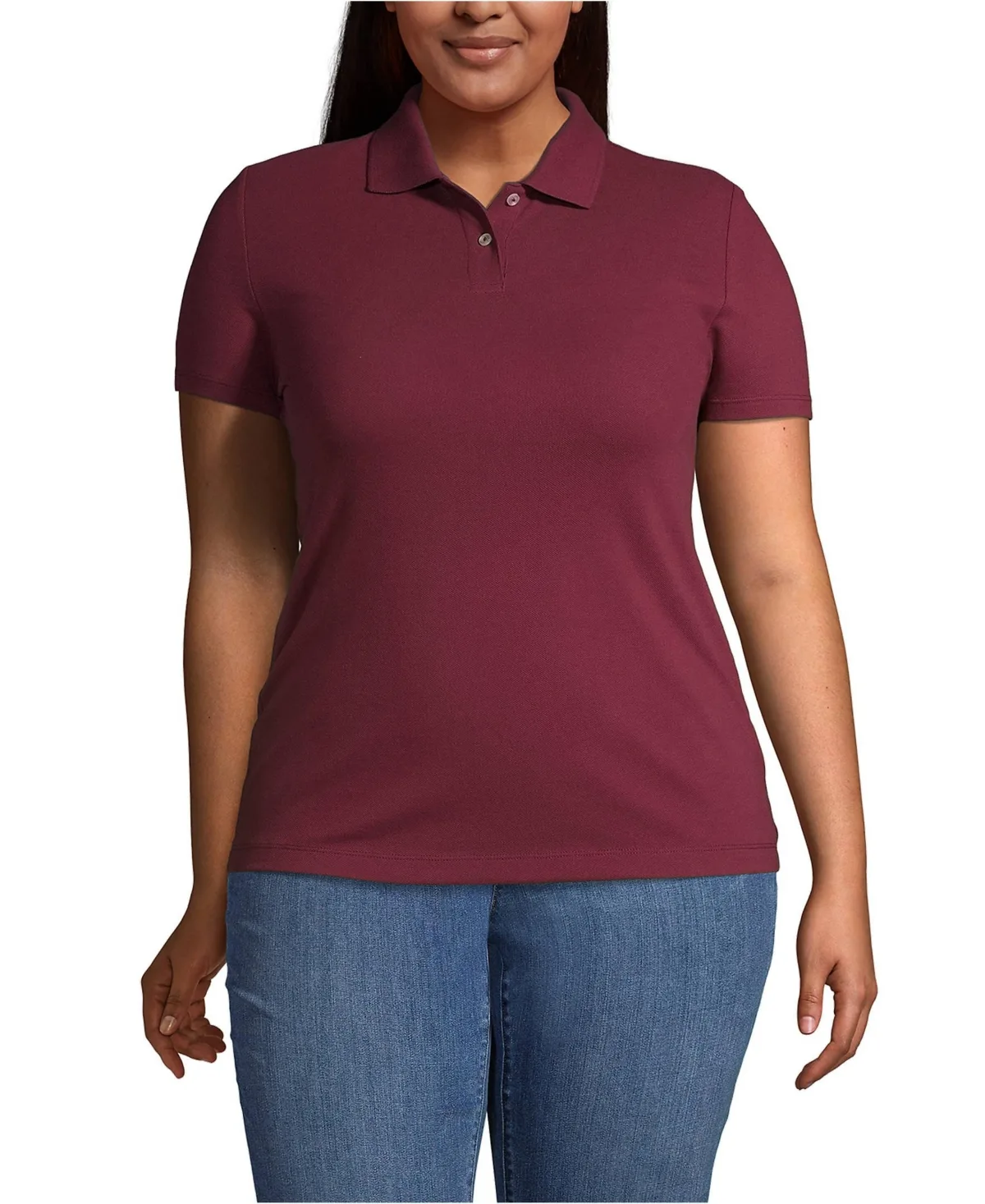 Short Sleeve Basic Mesh Polo Shirt