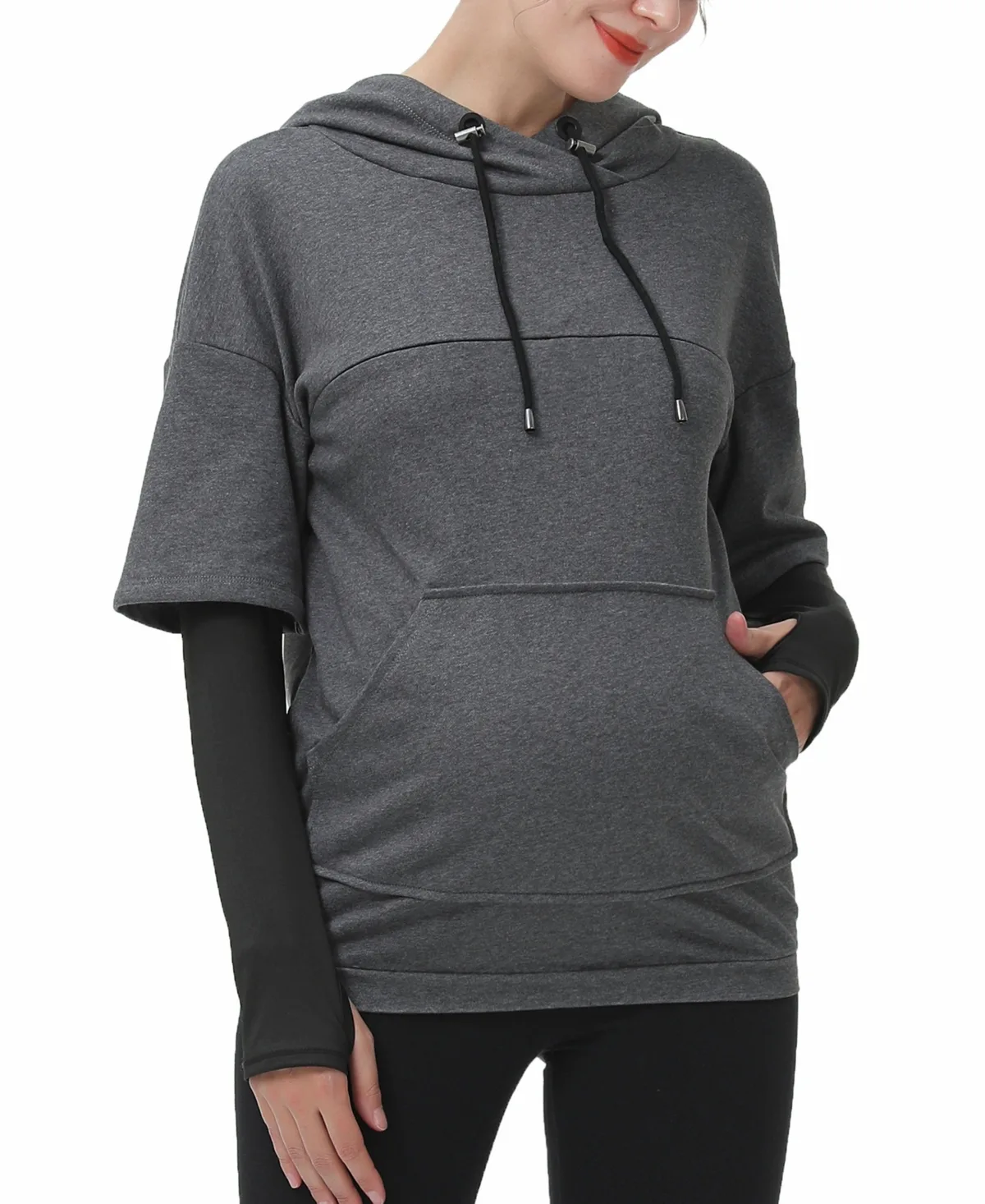 Nursing Active Hoodie Sweatshirt by Kimi + Kai