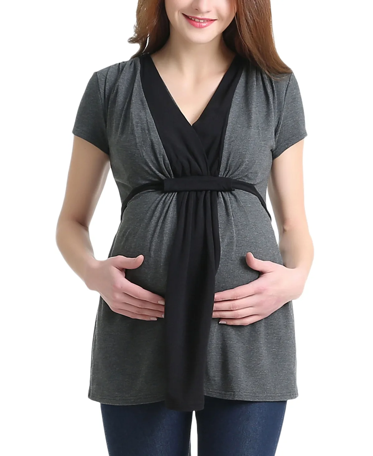 Colorblock Nursing Top by Kimi + Kai