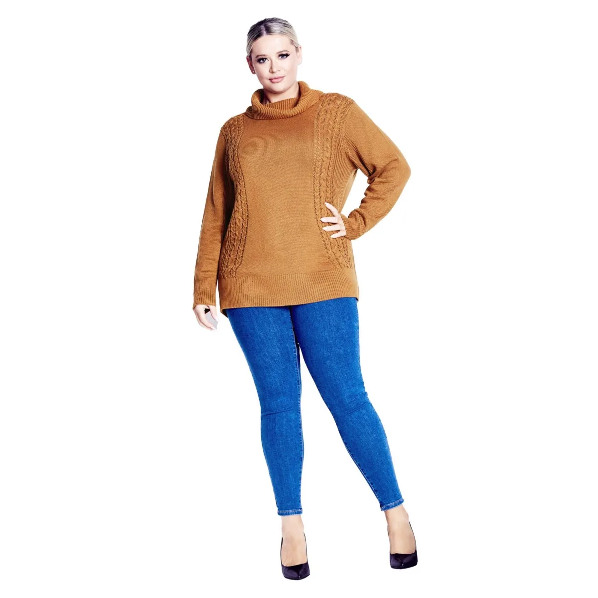 Rosie Cable Knit Sweater by Avenue