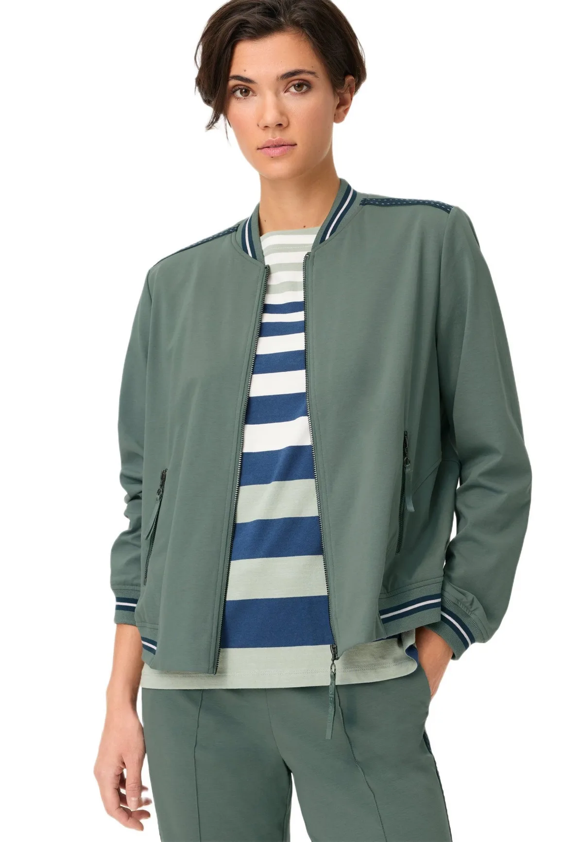 Sporty Knit Jacket by Olsen