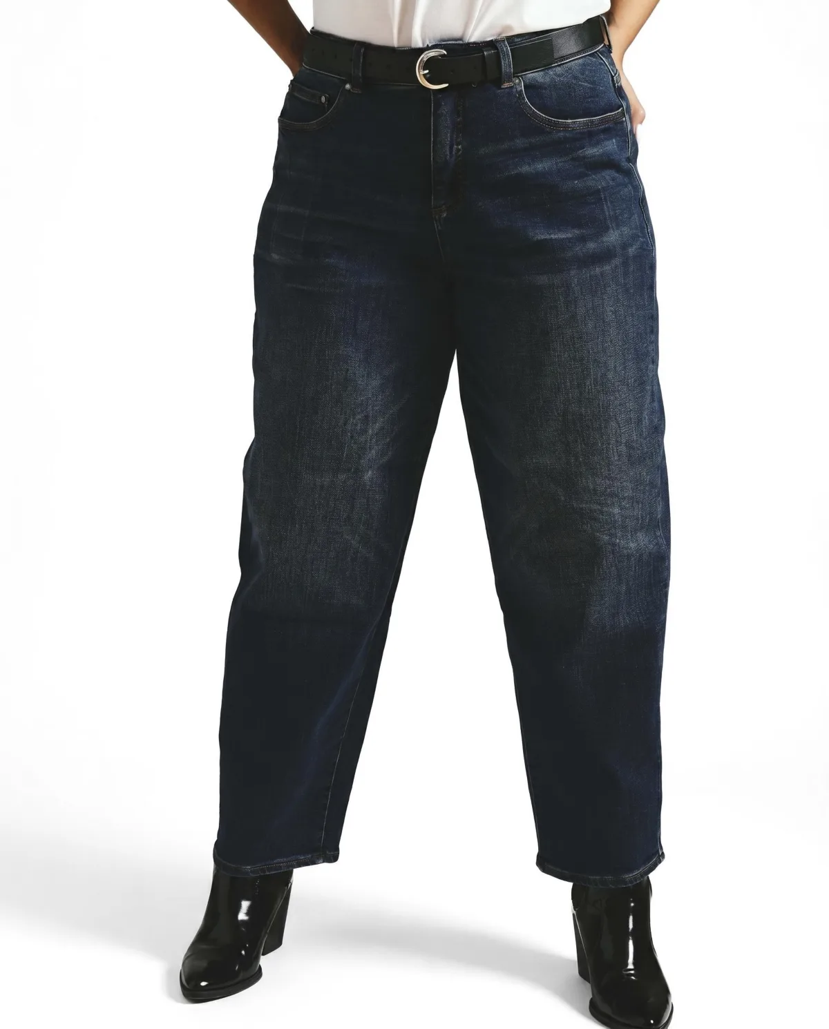 Lou High Rise Barrel Leg Jeans by Universal Standard
