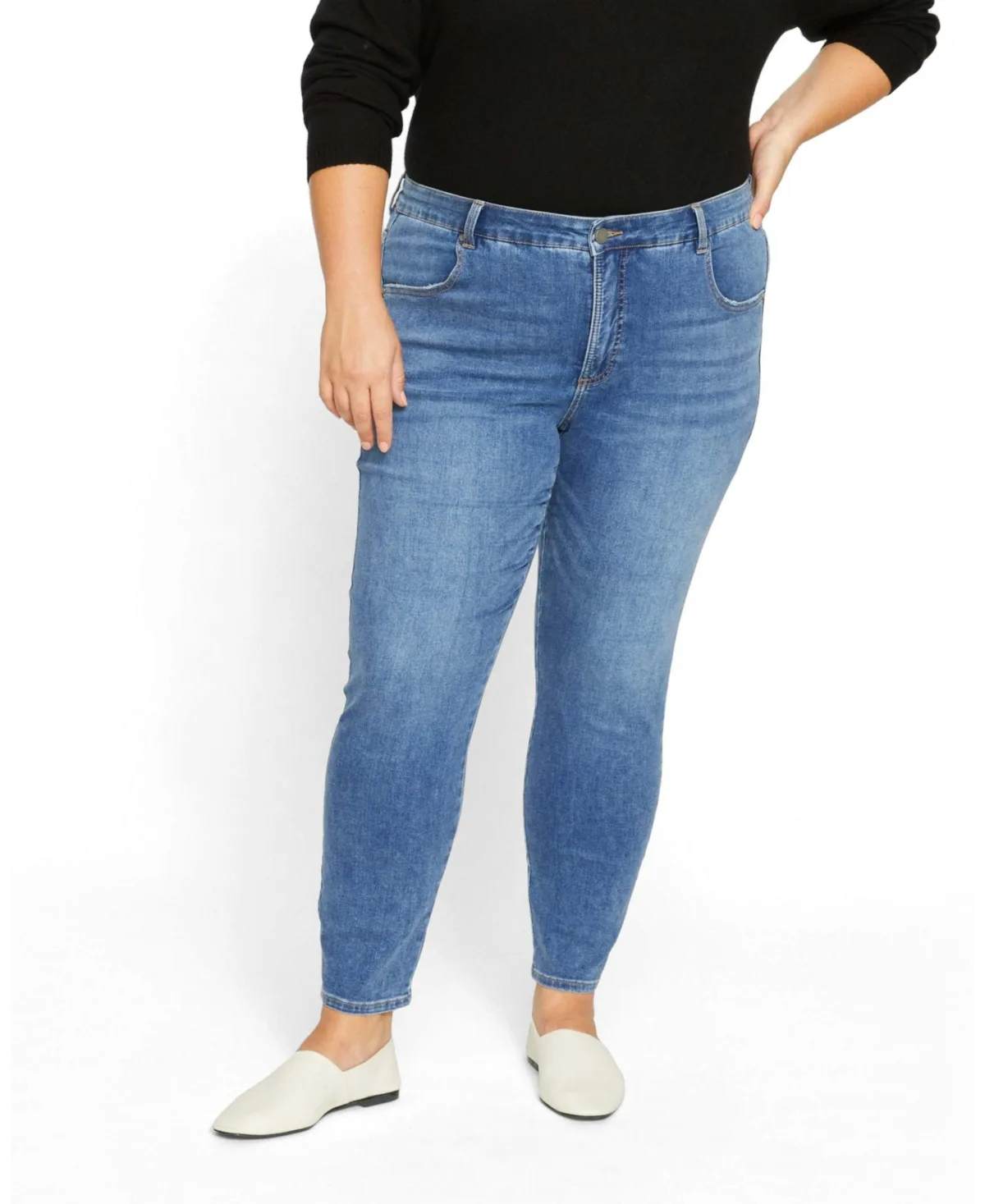 Seine Mid Rise Skinny Jeans by Universal Standard