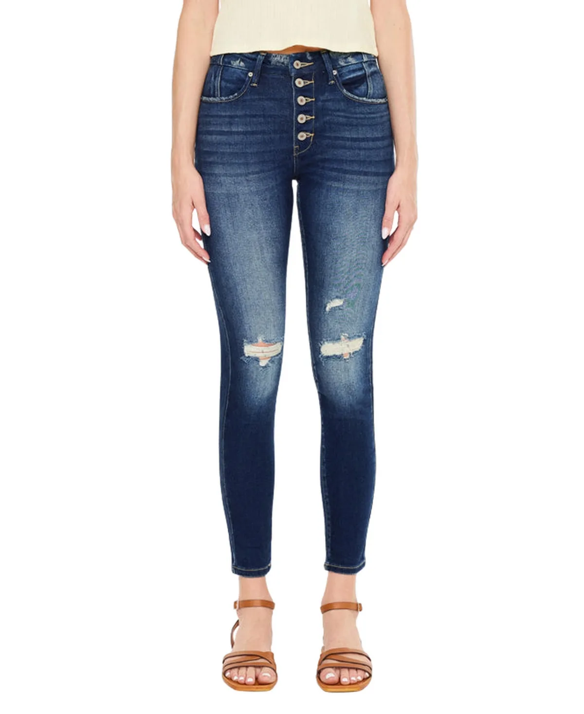 Novah High Rise Super Skinny Jeans by Kancan