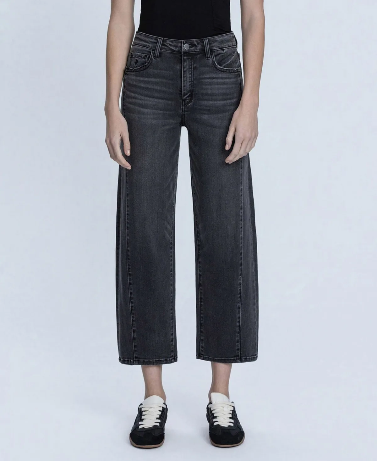 Super High Rise Mild Barrel Jeans by Flying Monkey